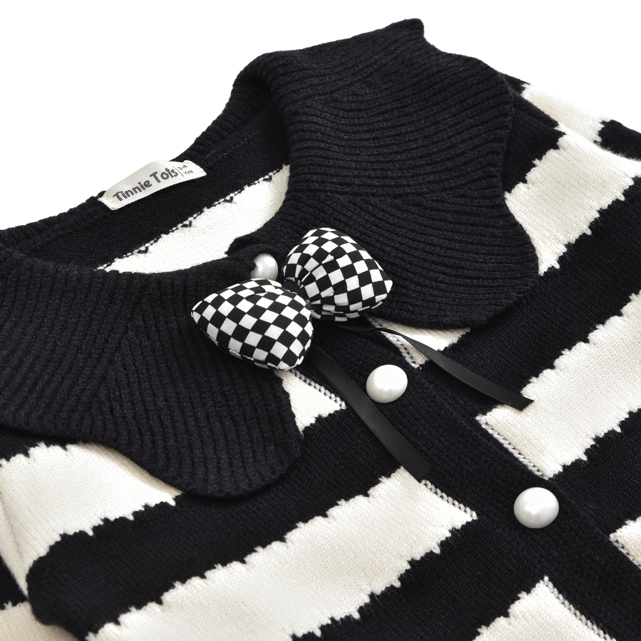 Black Striped Cardigan