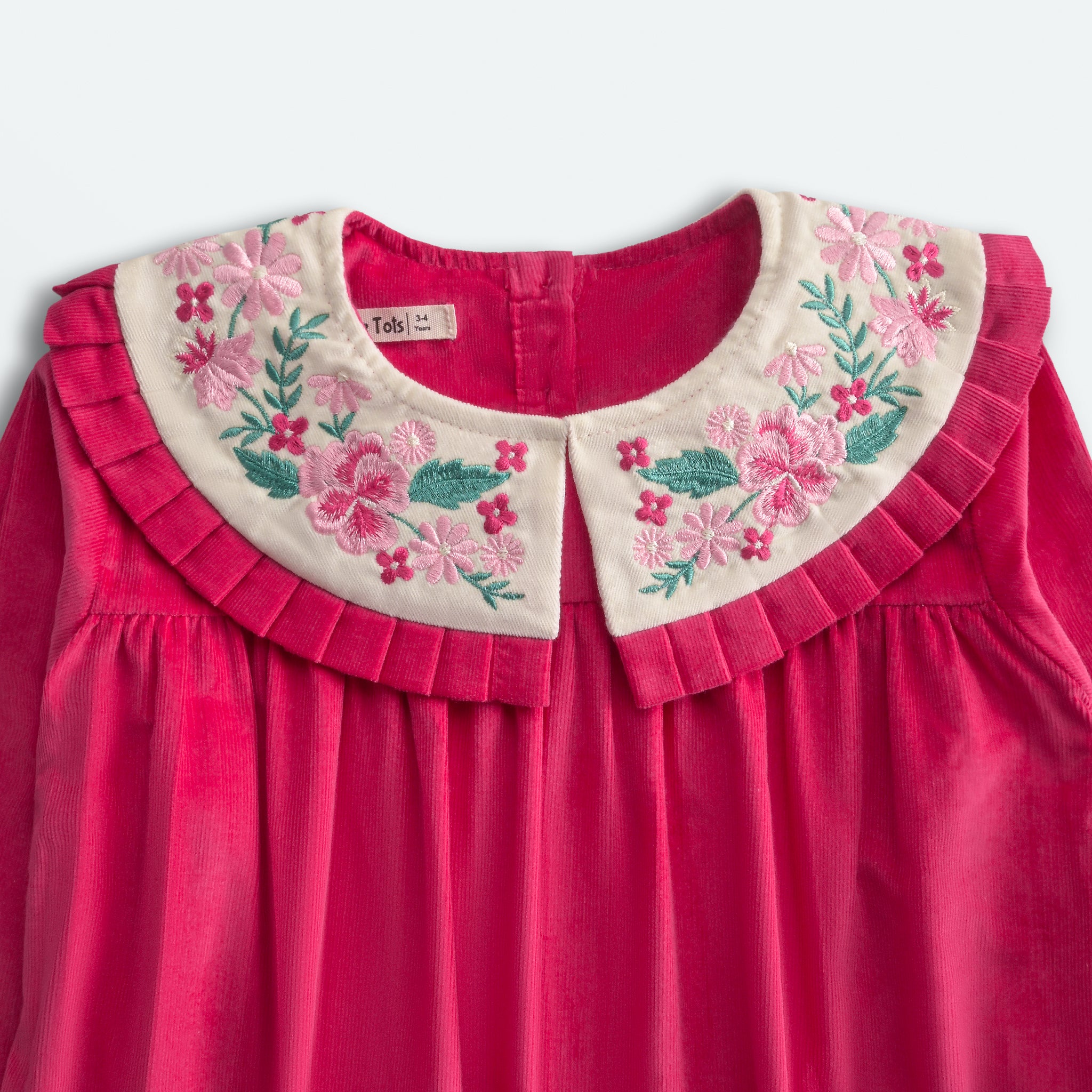 The Pink Statement Collar Dress