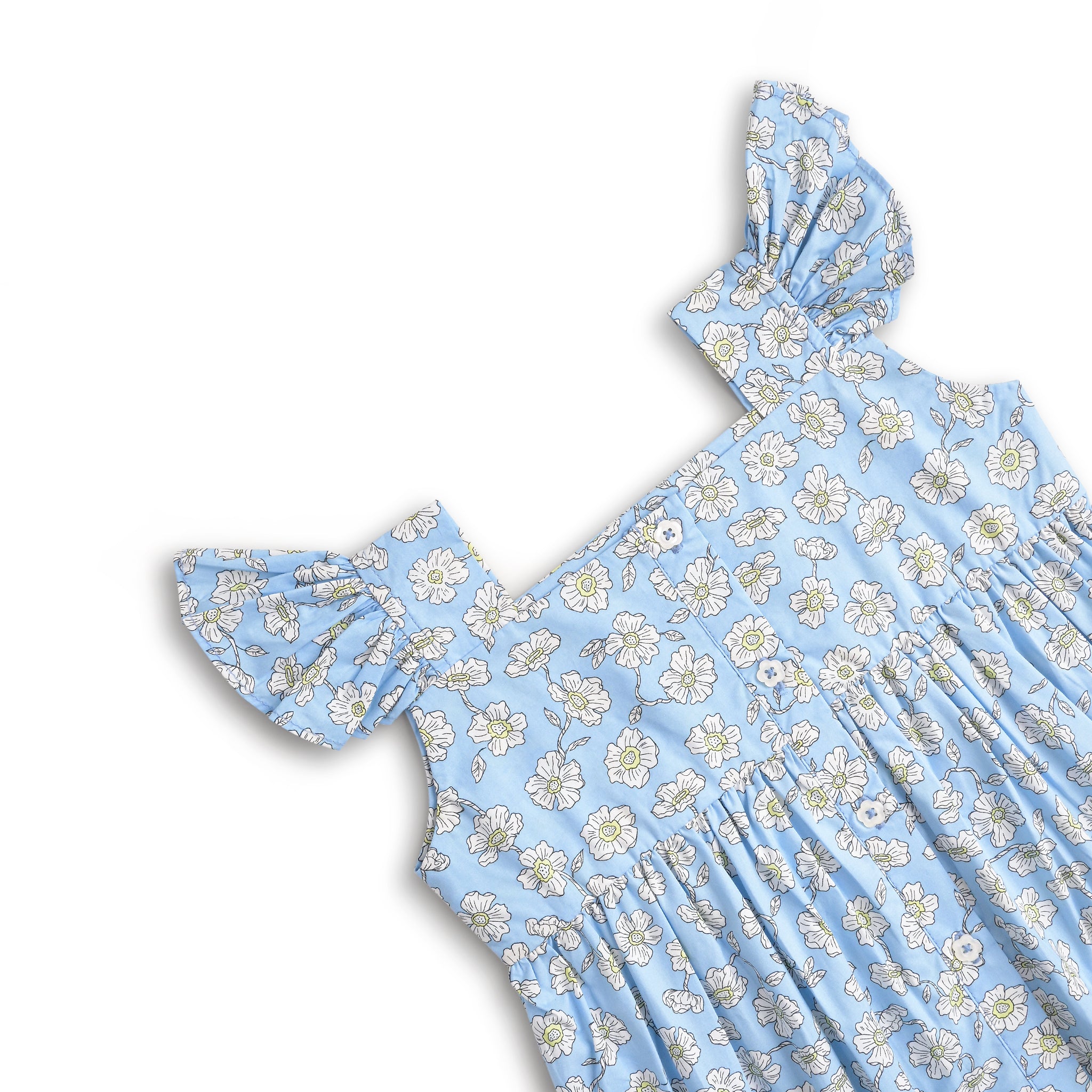 Ice Blue Floral Co-ord Set (2pc)