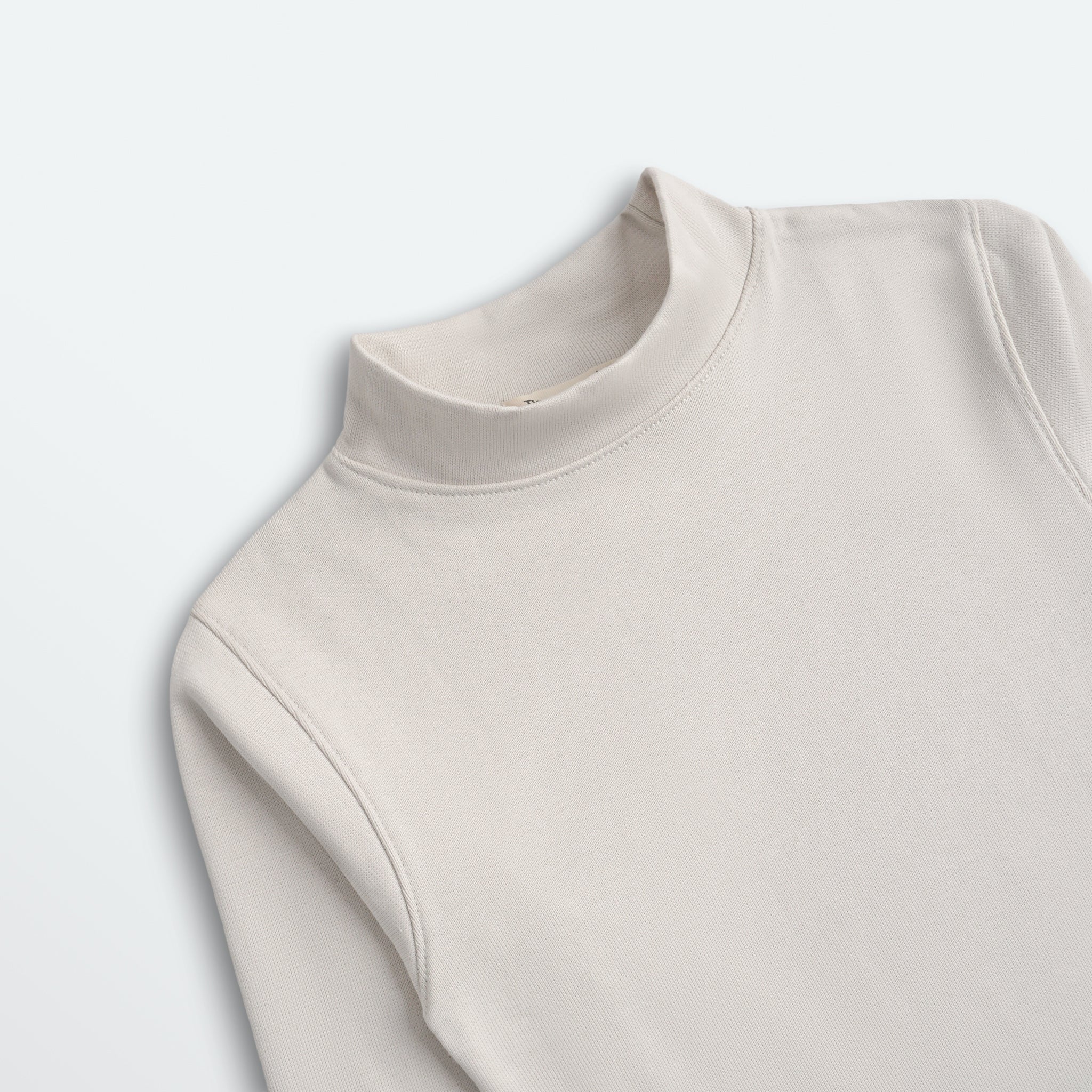 Cream Mock Neck