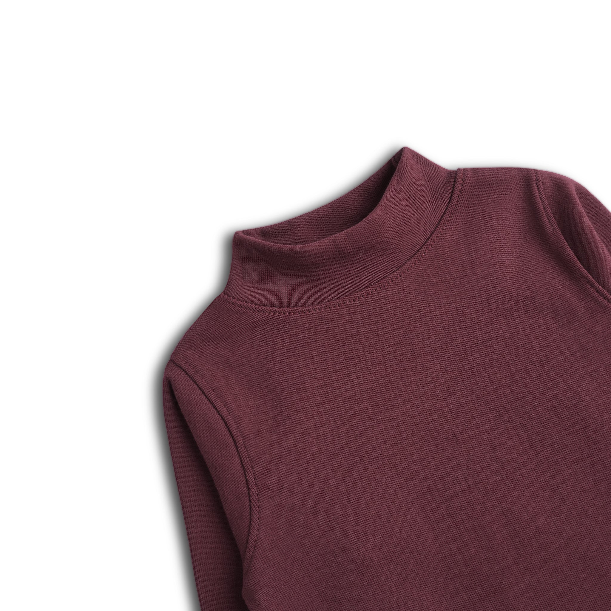 Maroon Mock Neck