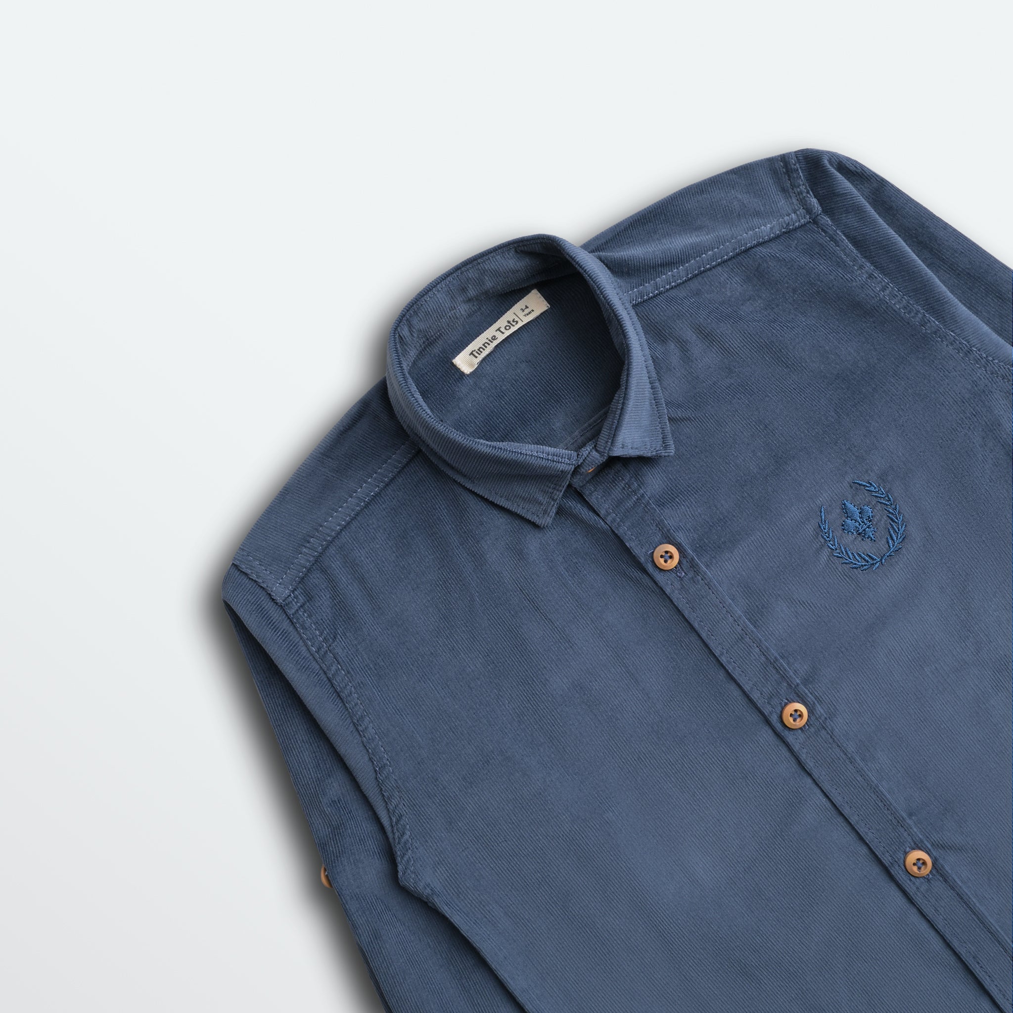Mid Blue Corduroy Shirt