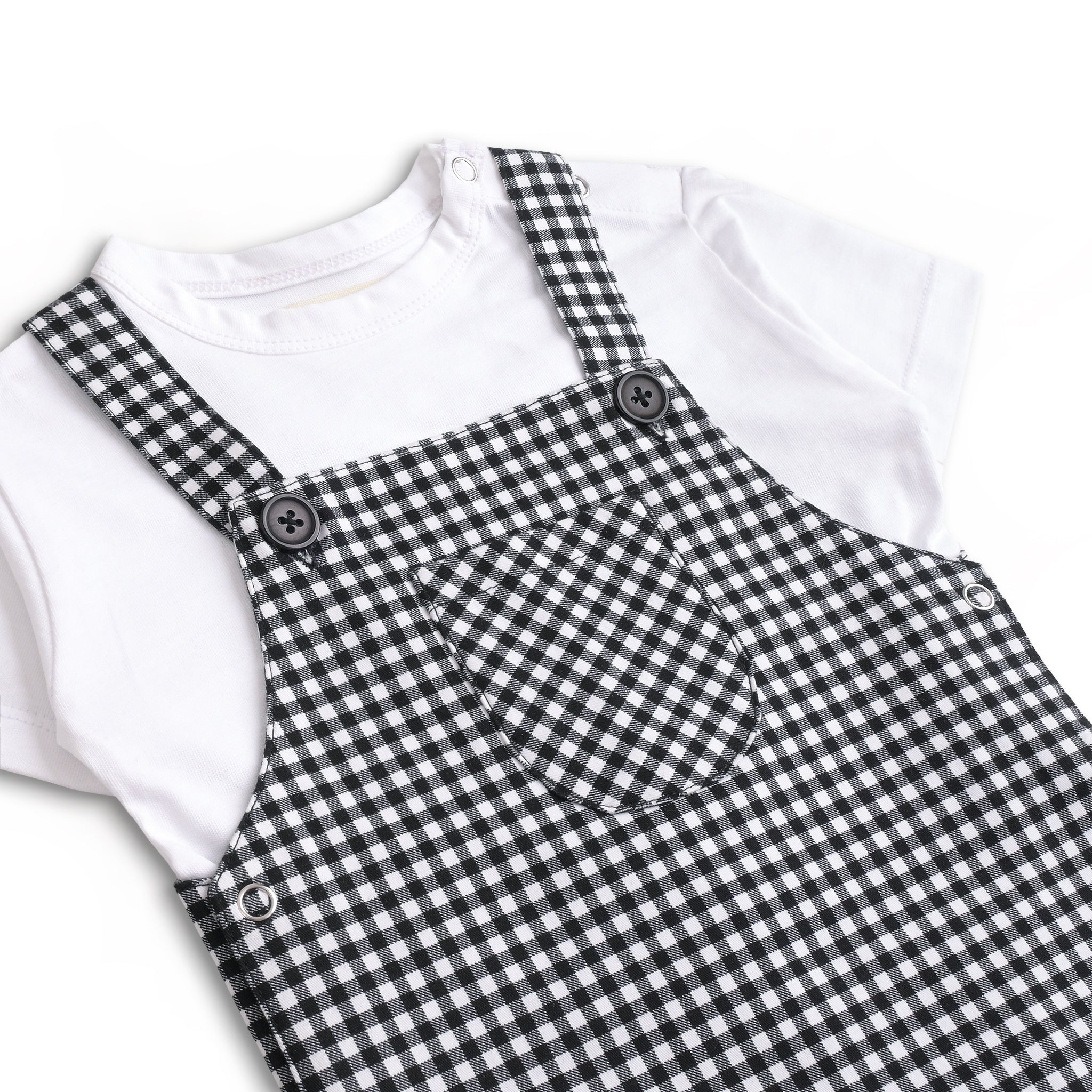 Checkered Romper Set (2pc)