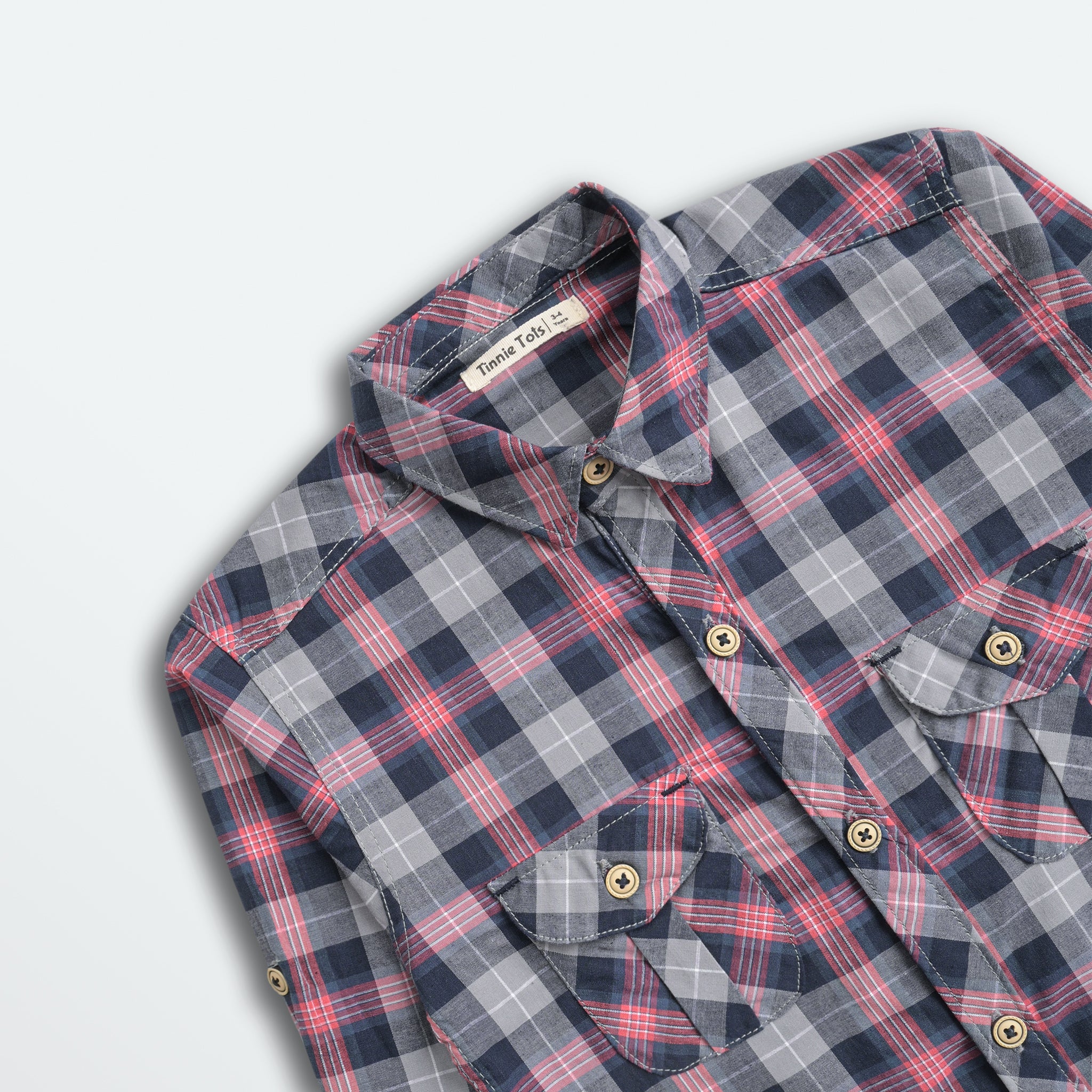 Multi Checkered Full Sleeves Shirt