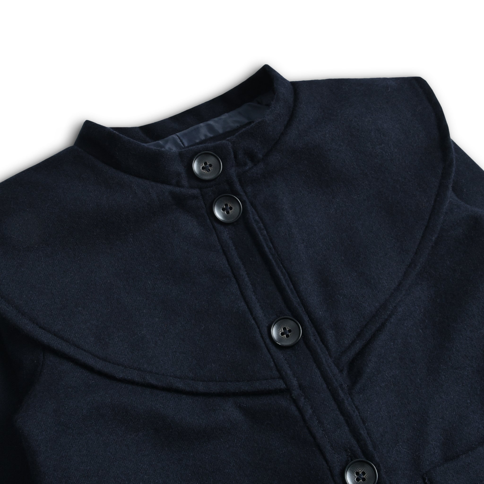 Navy Woolen Long Coat