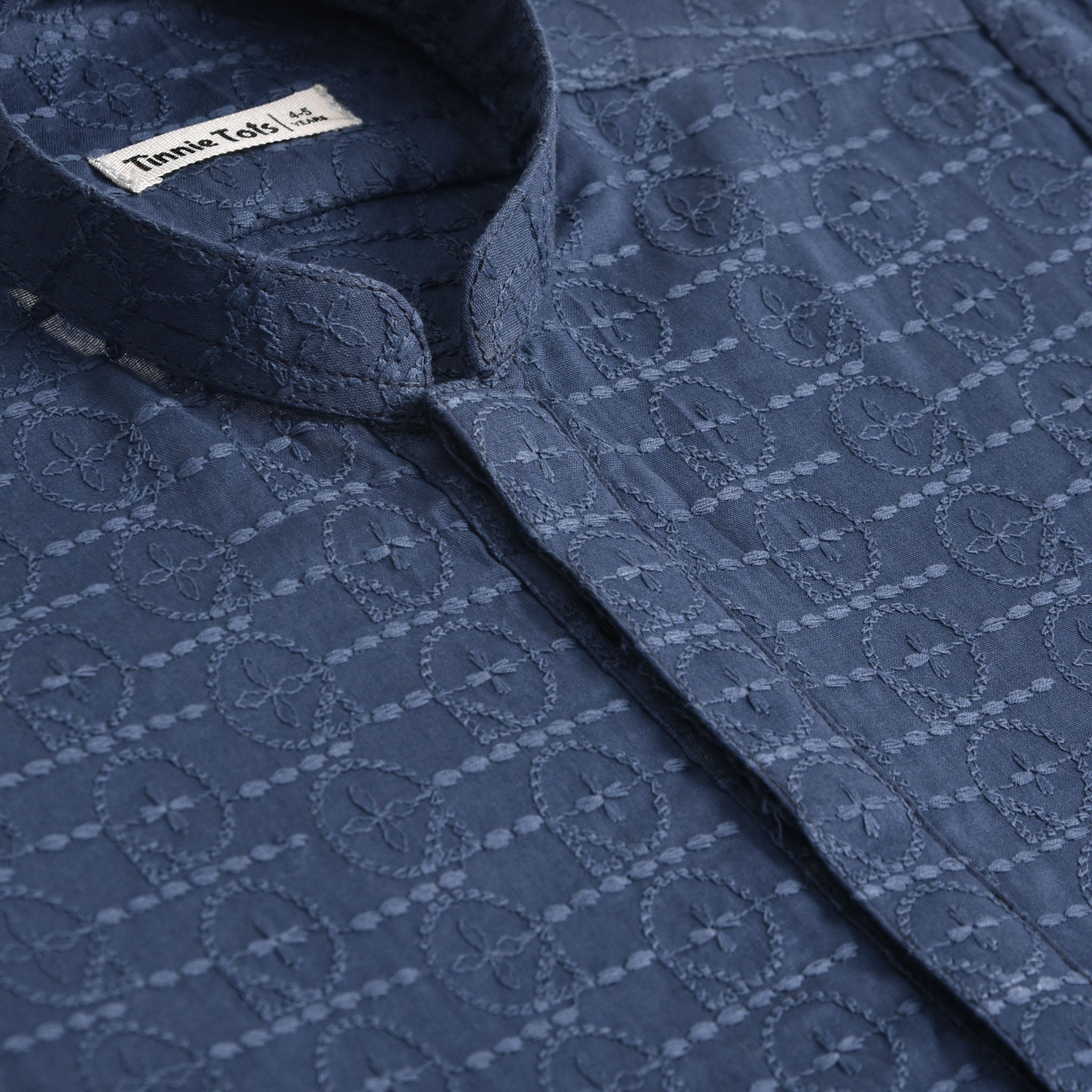 Blue Embroidered Kurta