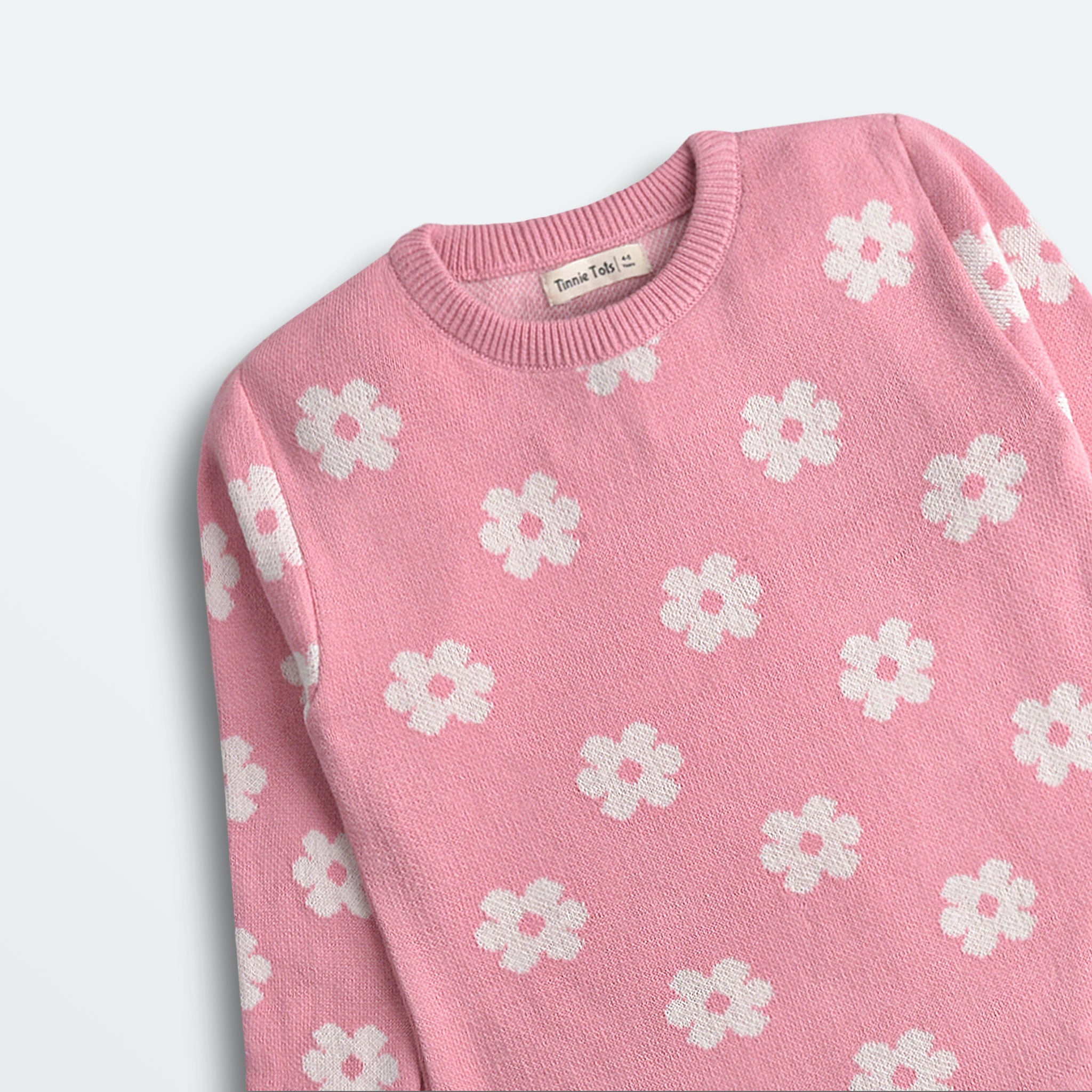 Floral Jacquard Knit Sweater