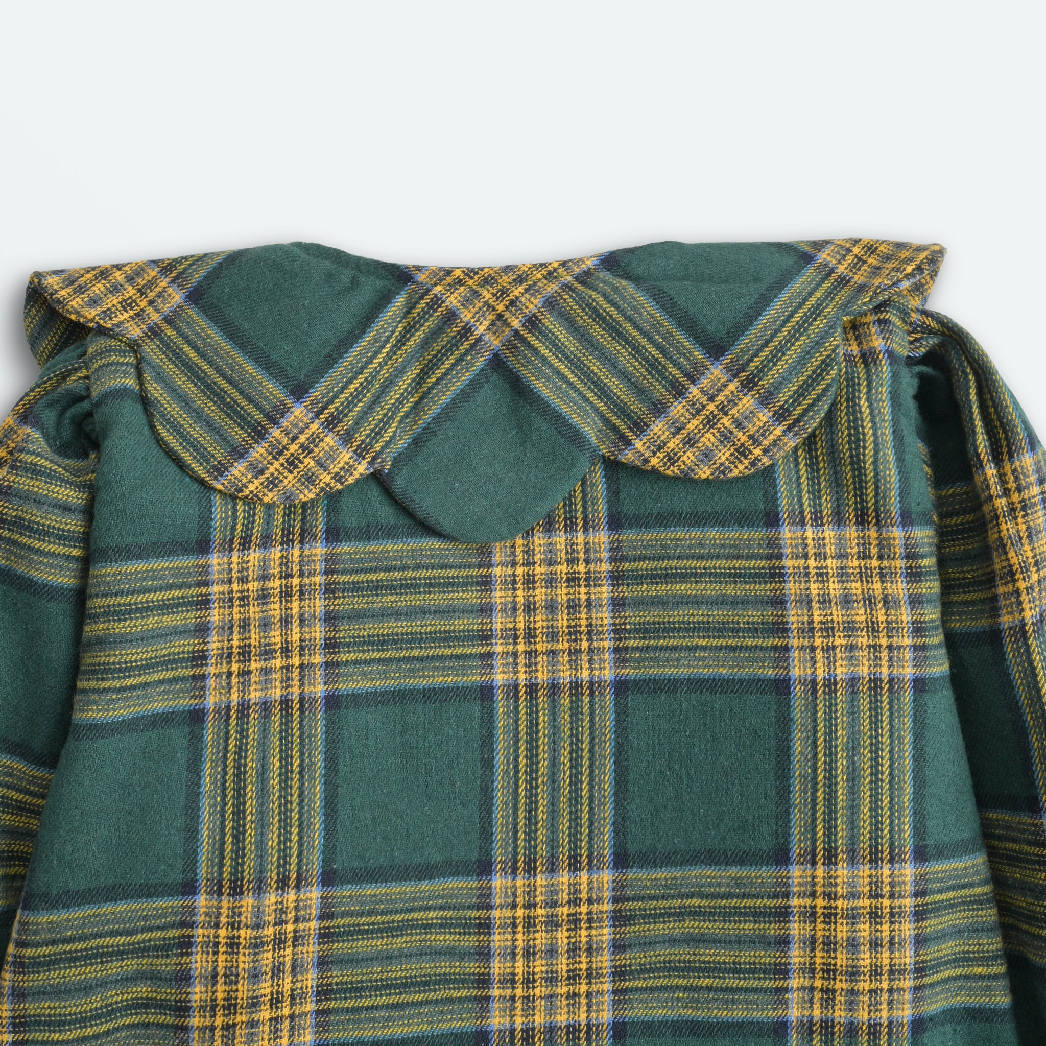 Checkered Statement Collar Dress