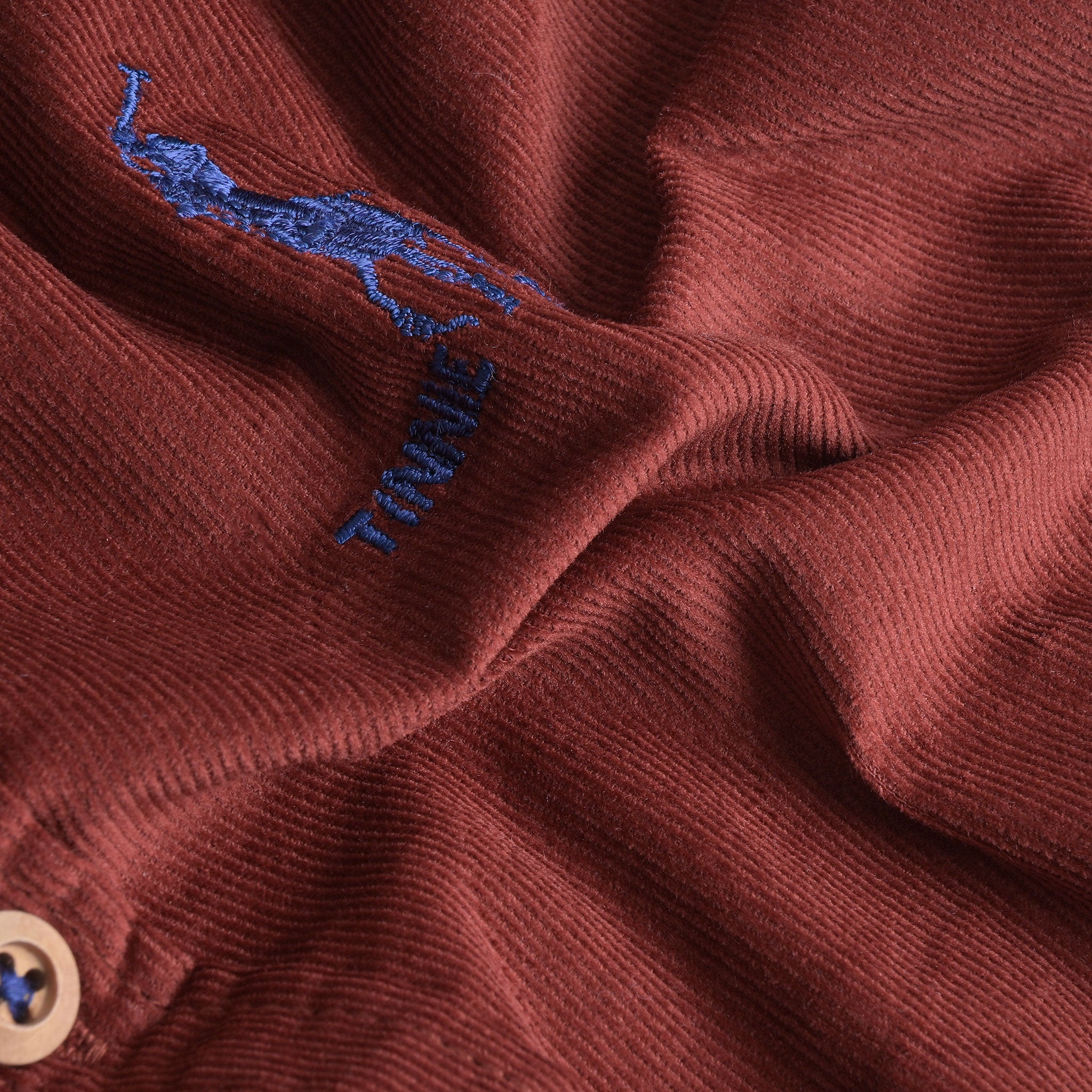 Rust Corduroy Full Sleeves Shirt