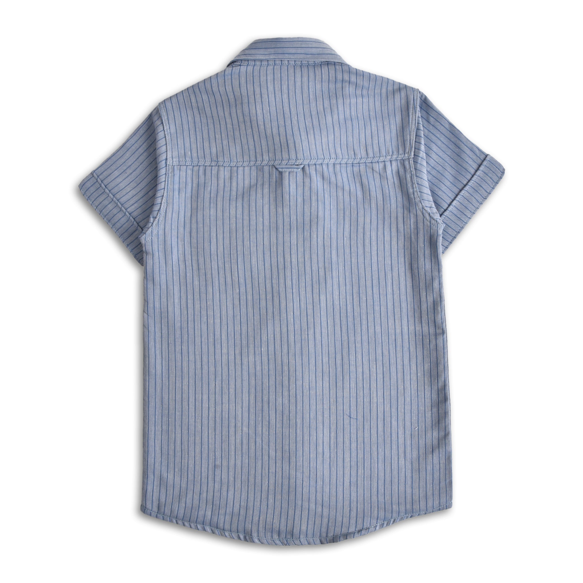 Blue Striped Casual Shirt