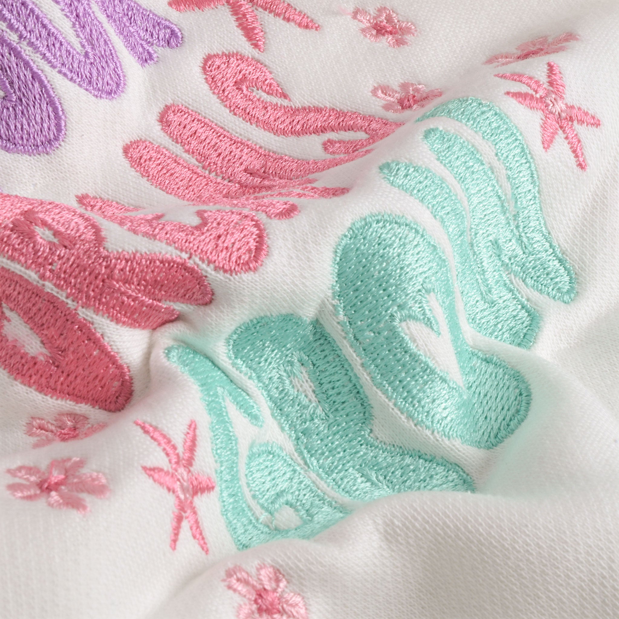 Embroidered Ruffle detail Sweatshirt