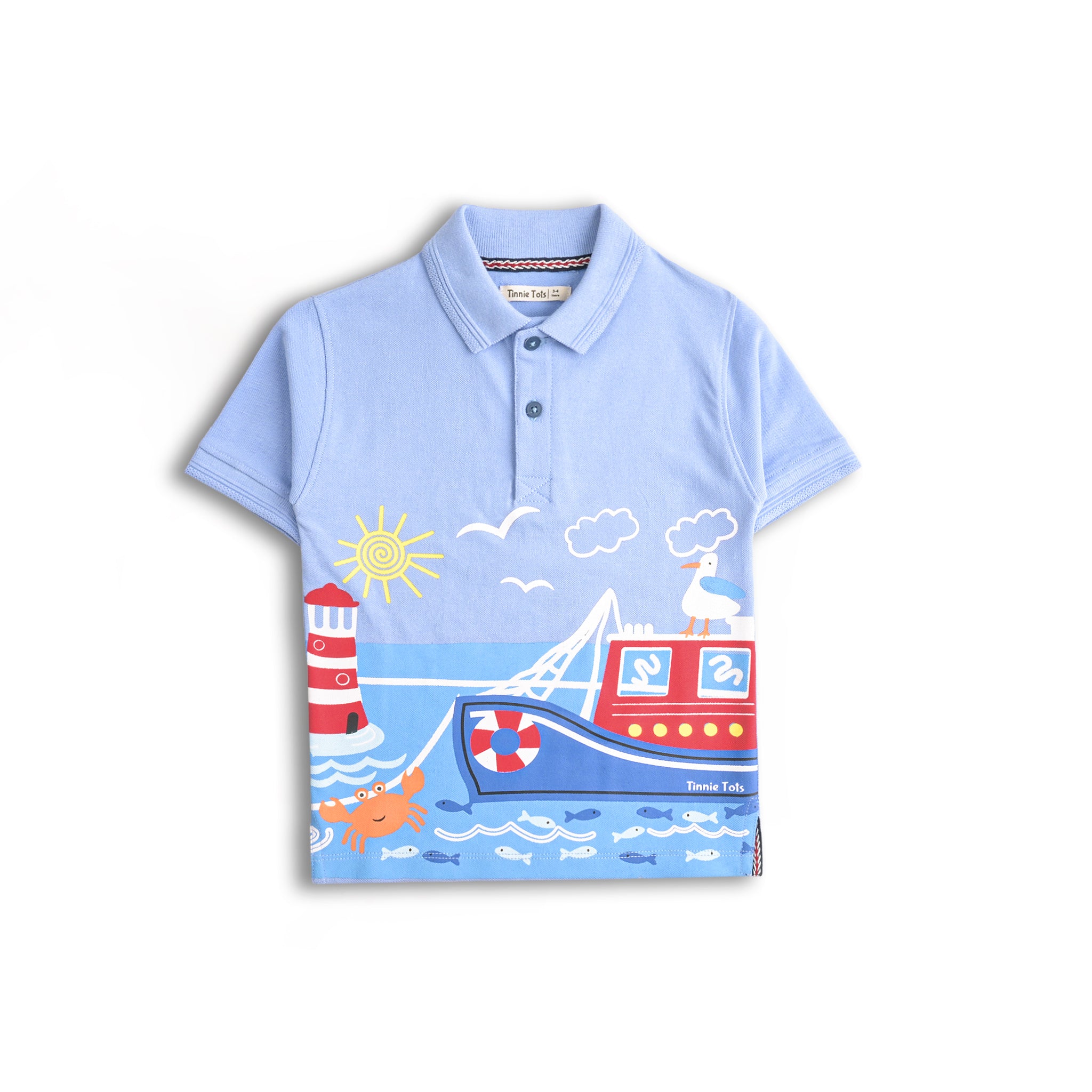 Ocean Vibes Polo 2Pc Set