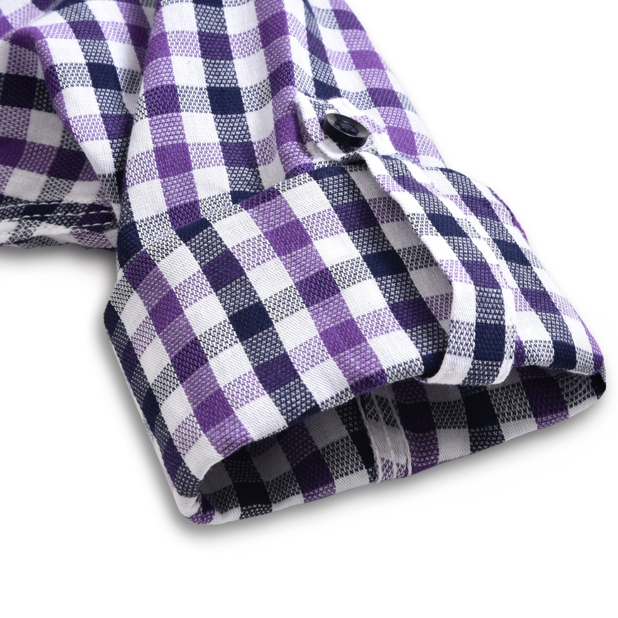 Purple Checkered Casual Shirt