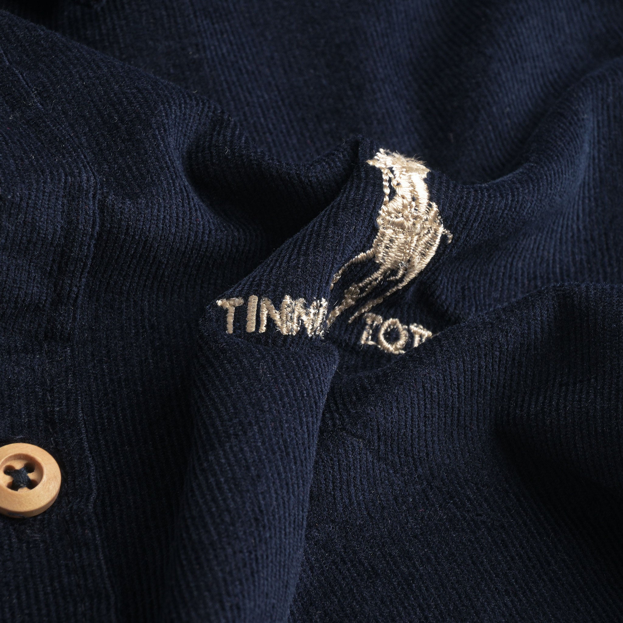 Navy Blue Corduroy Shirt