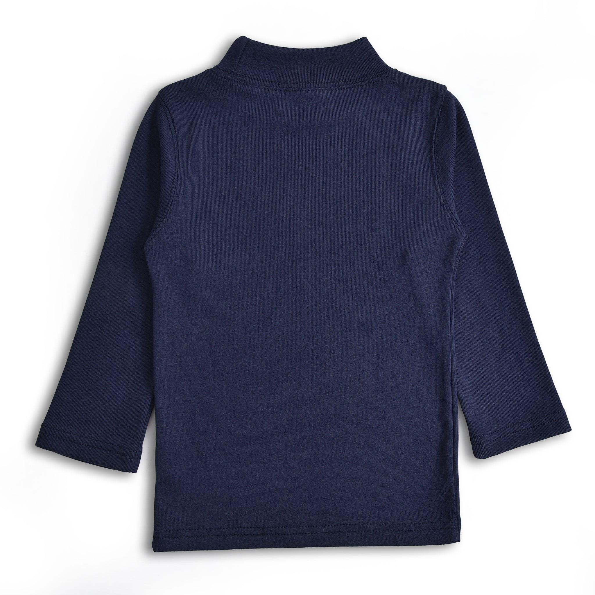 Navy Mock Neck