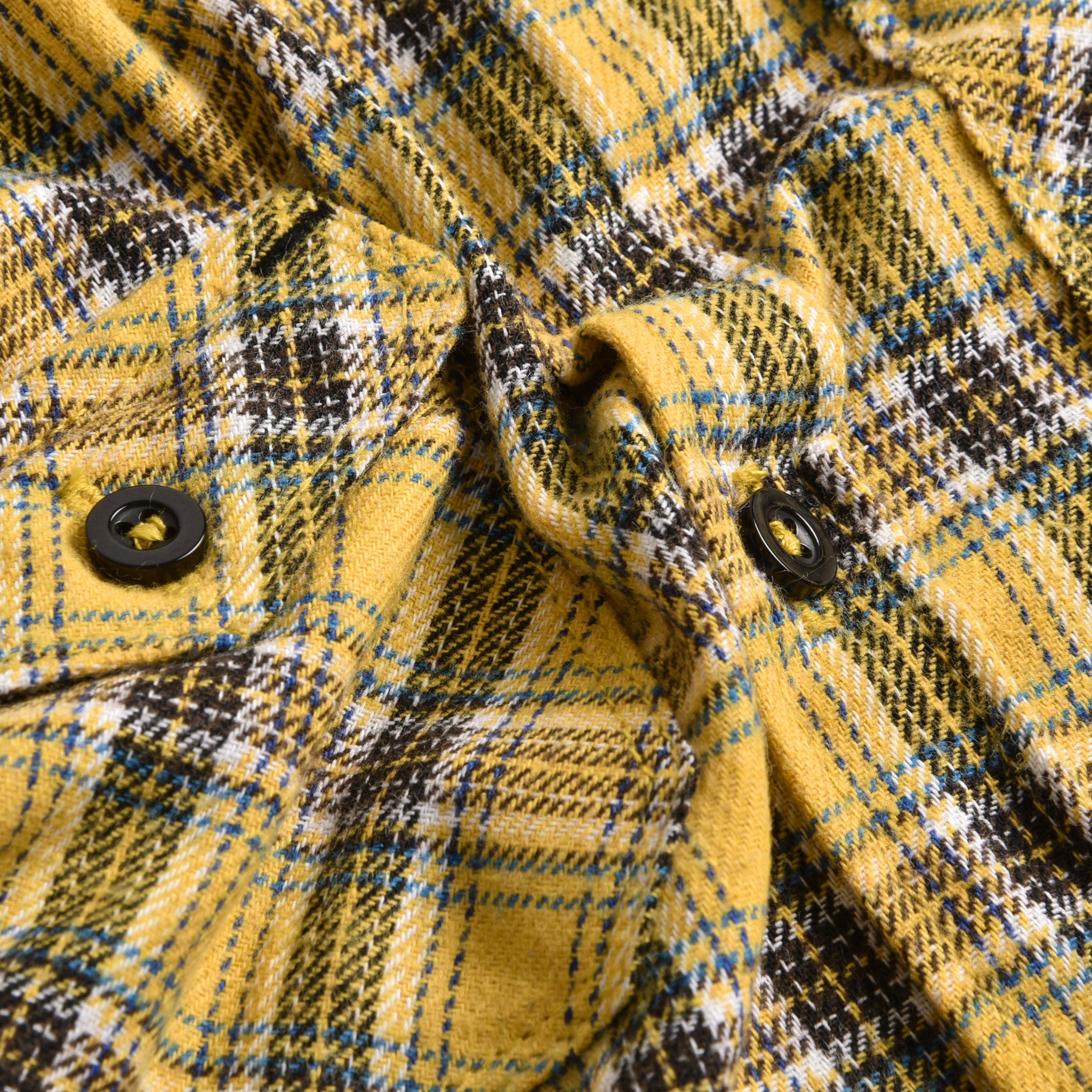 Mustard Flannel Plaided Shirt