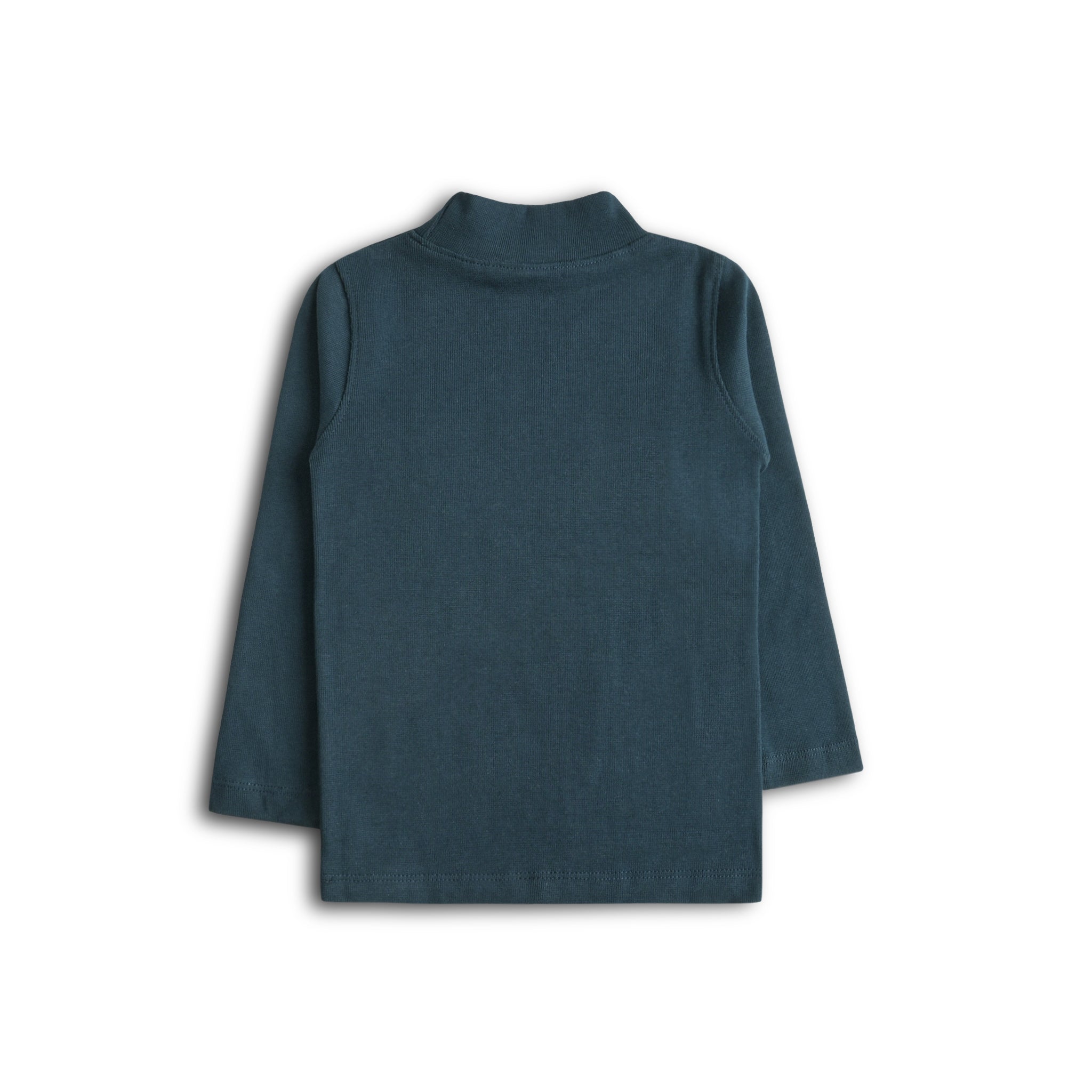 Zinc Blue Mock Neck