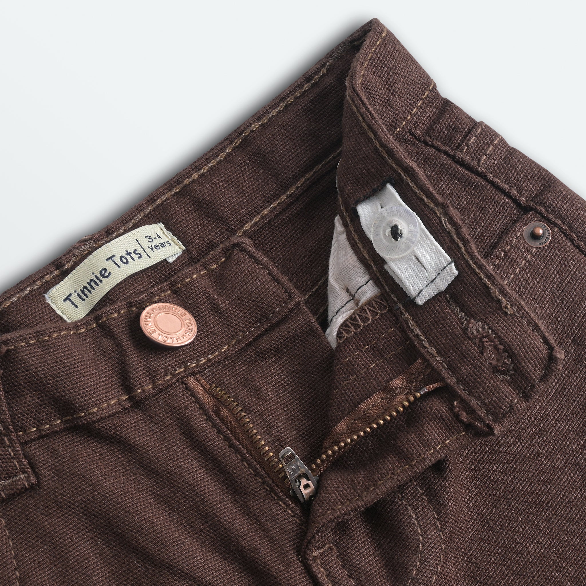 Chocolate Brown Canvas Jeans