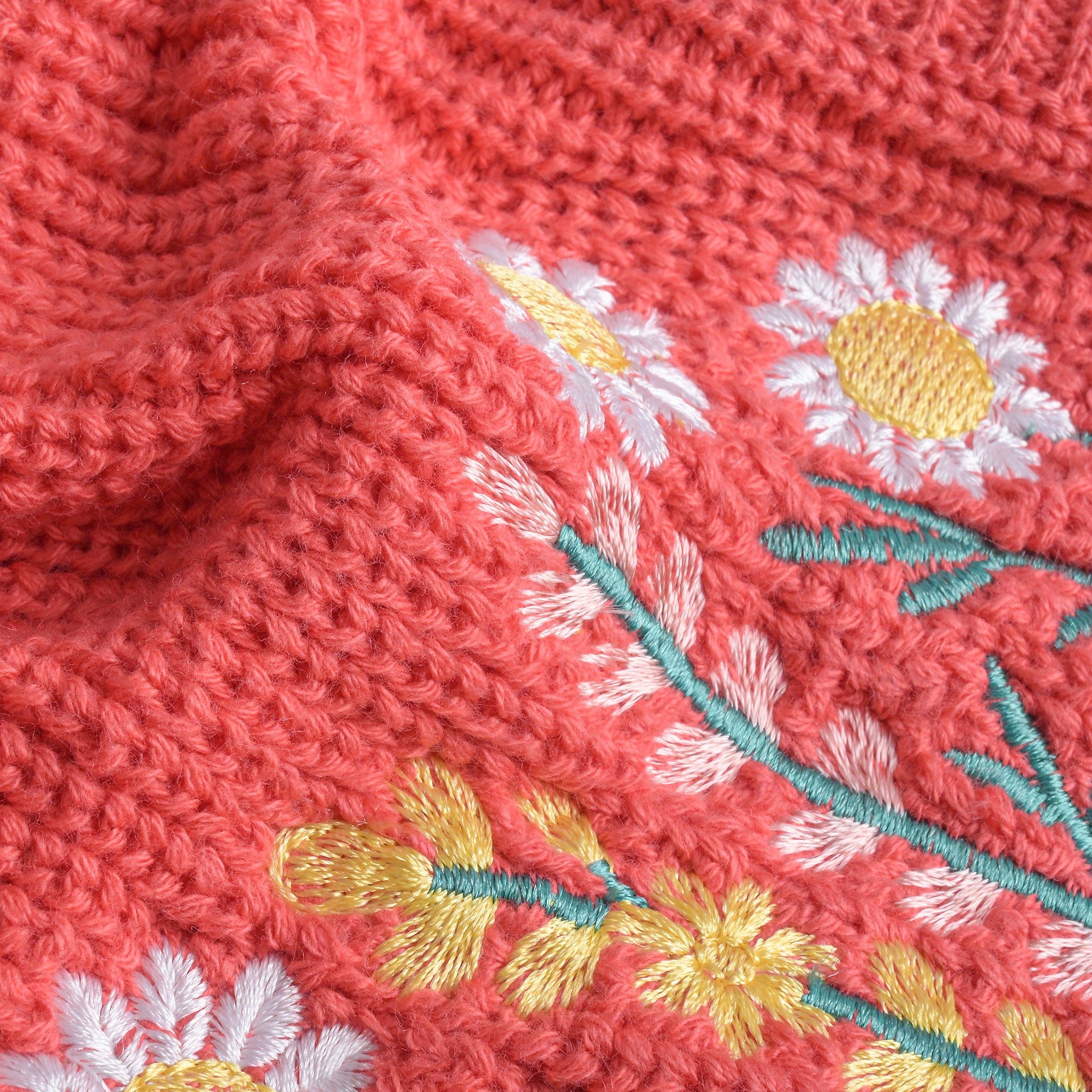 Embroidered Crochet Cardigan