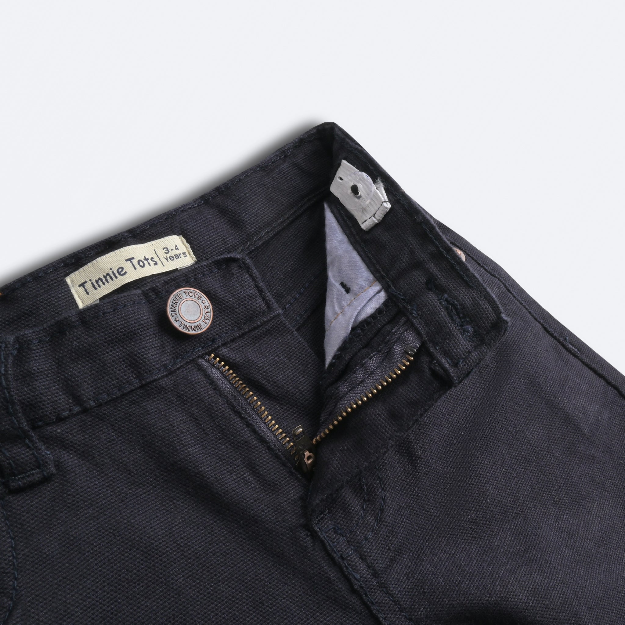 Navy Blue Cotton Jeans