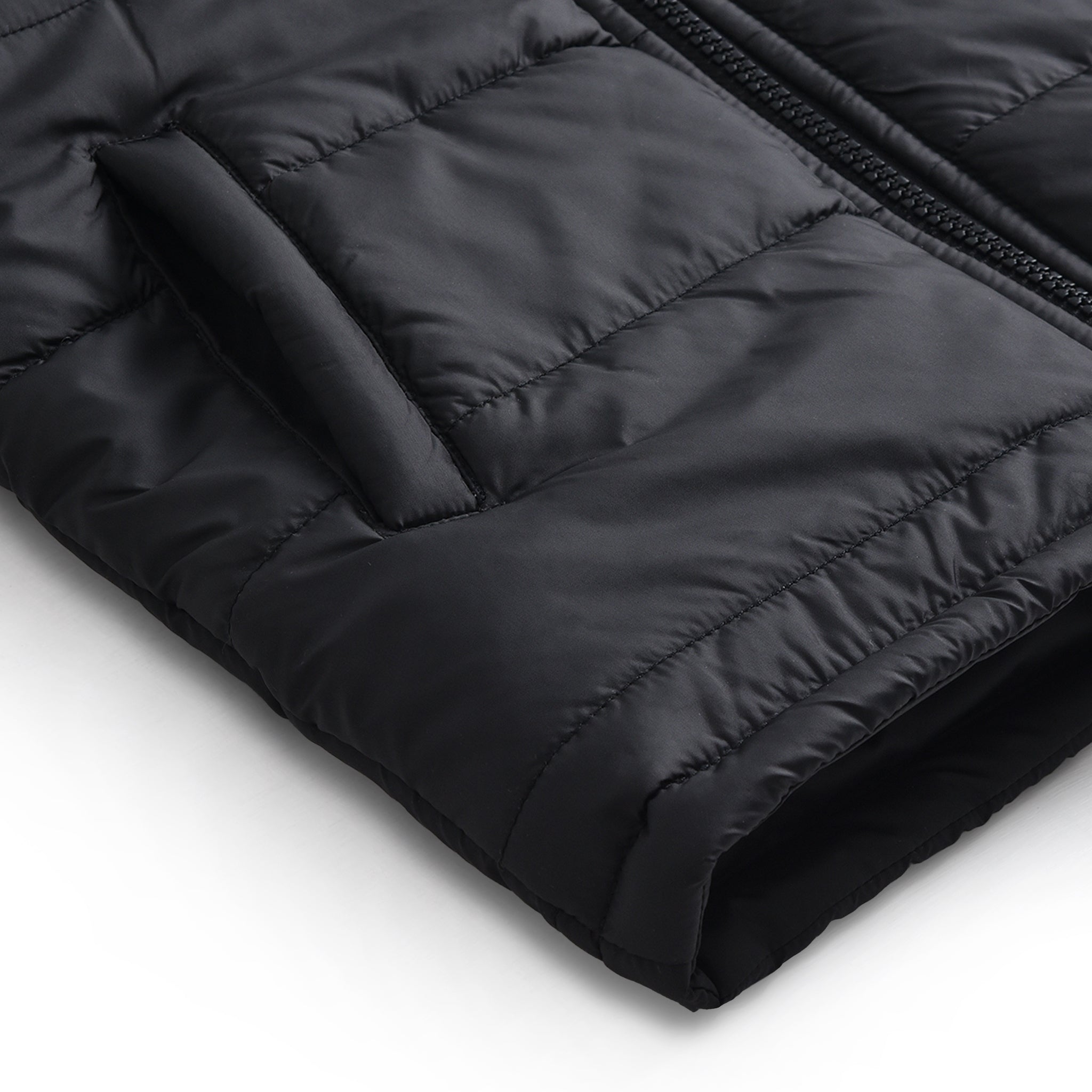 Black Sleeveless Puffer Jacket