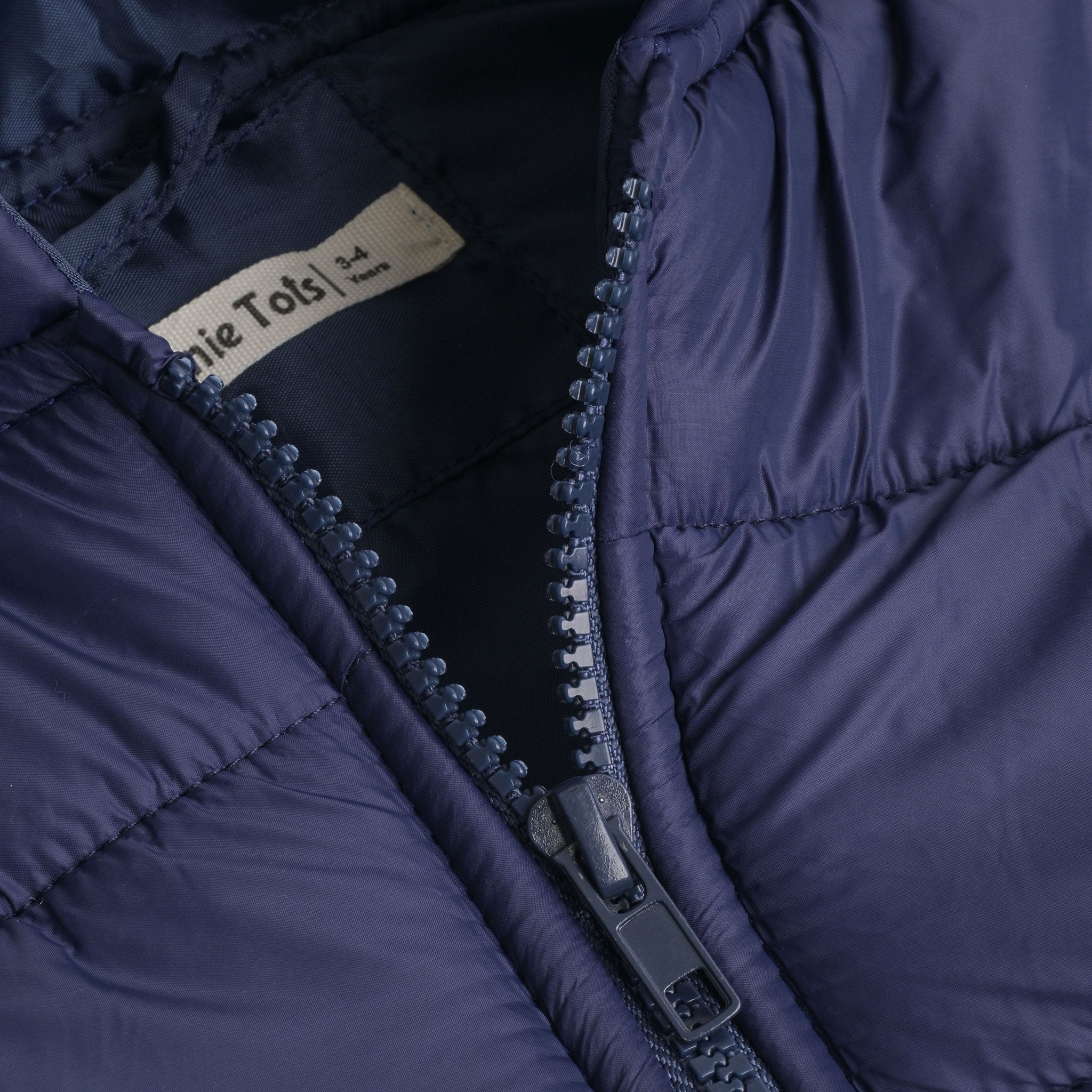 Royal Blue Sleevesless Puffer Jacket
