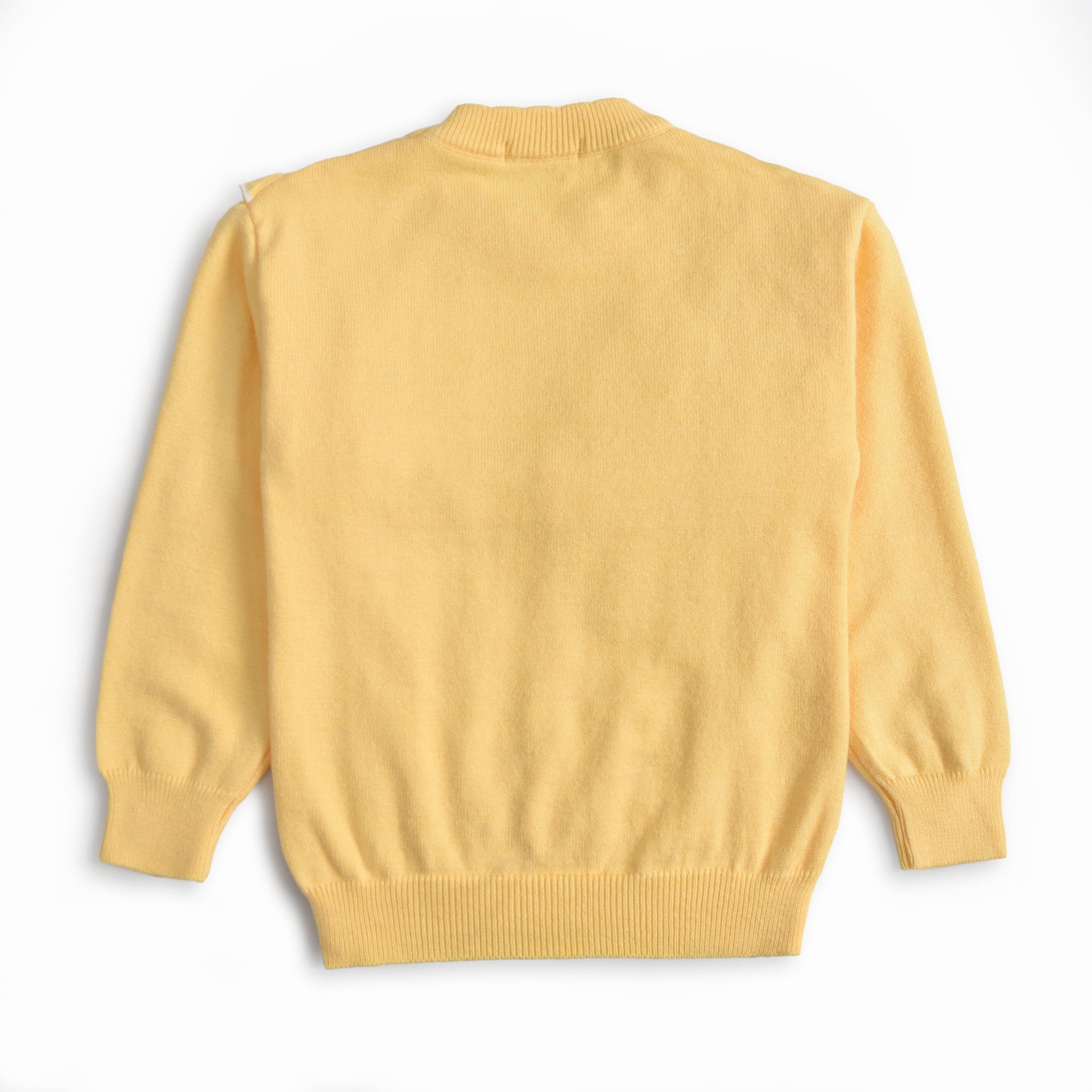 Pastel Yellow Ruffled Sweater