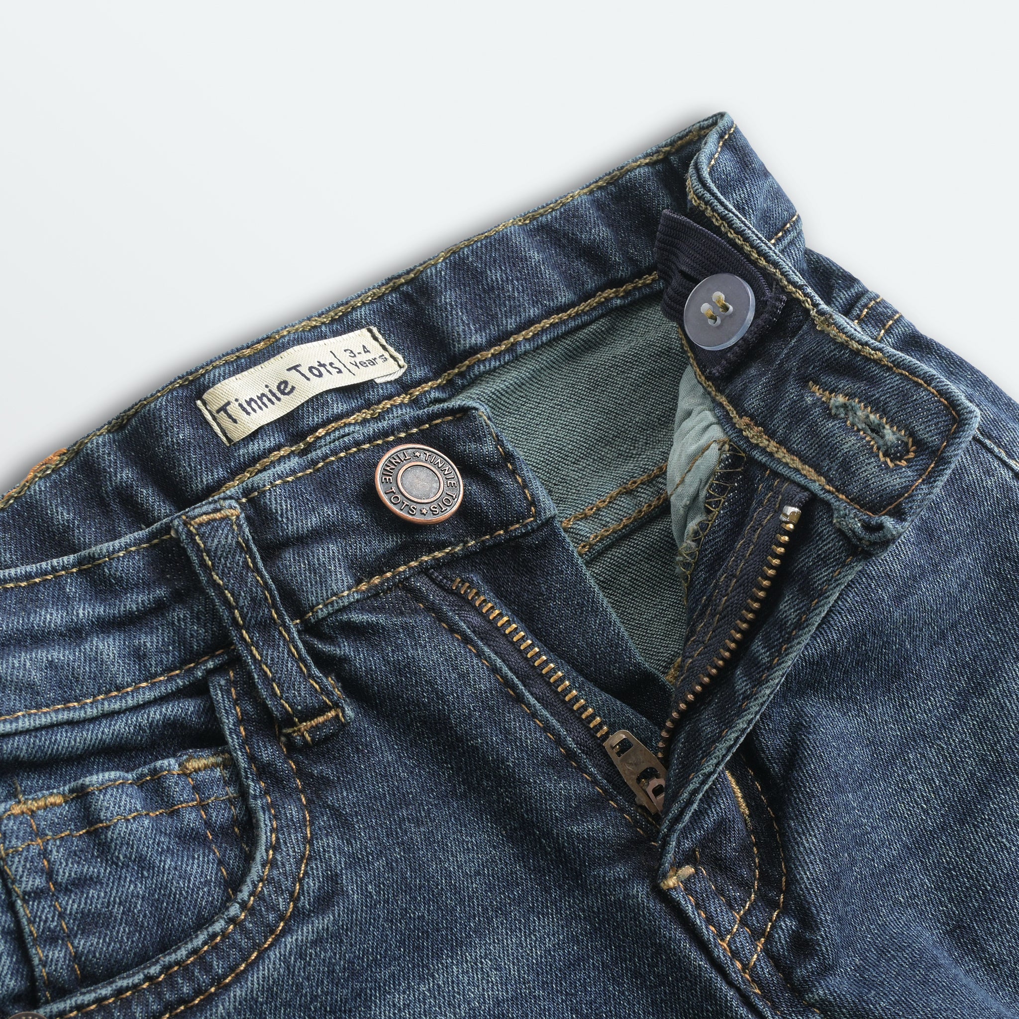 Mid Aqua Blue Boys Jeans