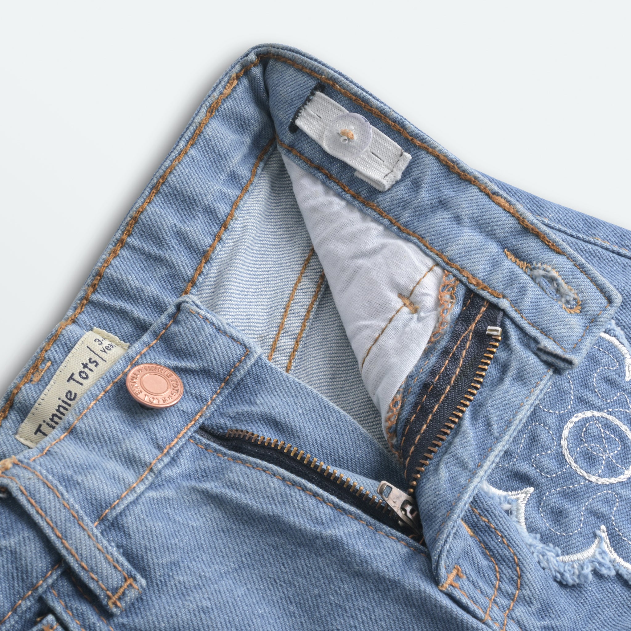 Floral Patchwork Wide Leg Jeans