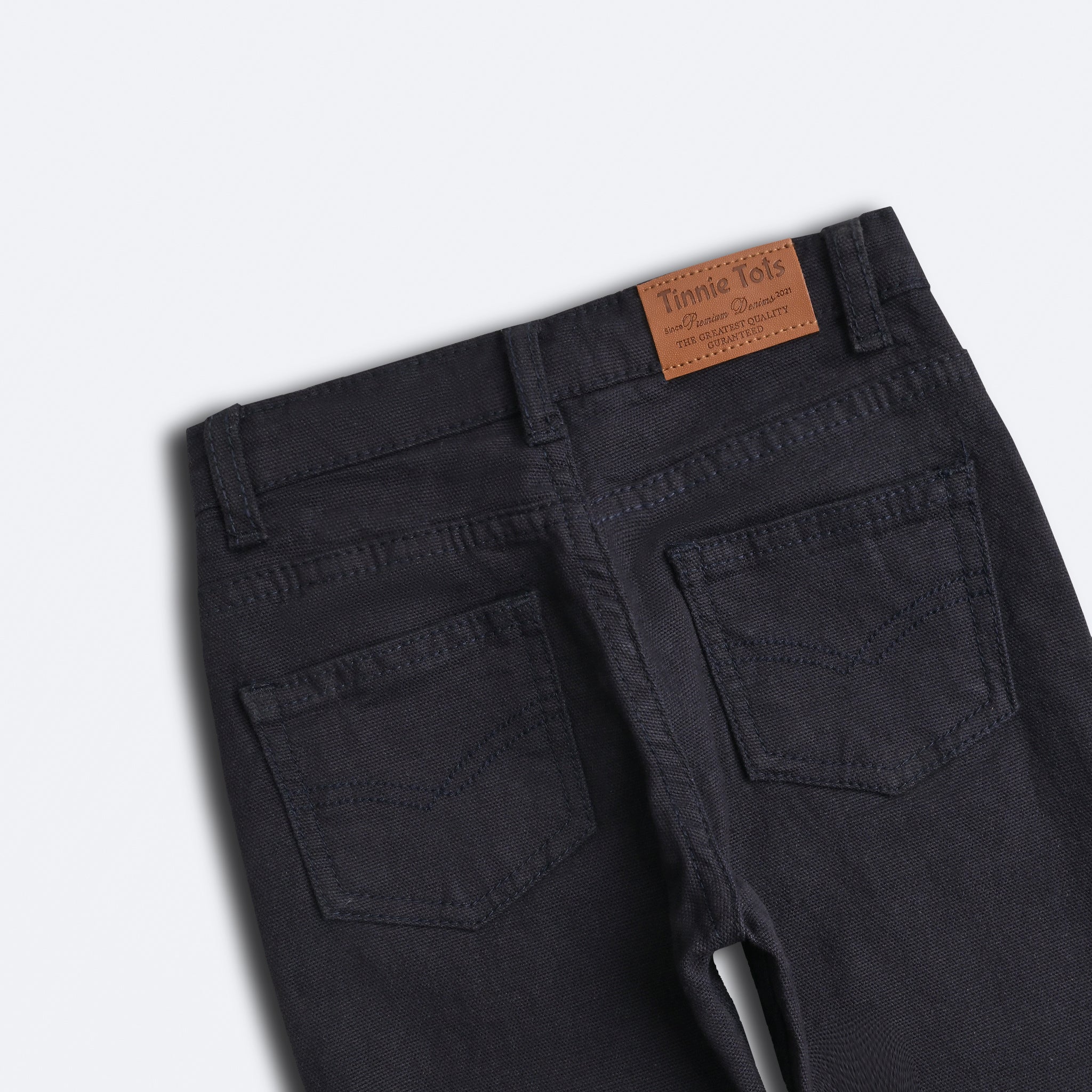 Navy Blue Cotton Jeans