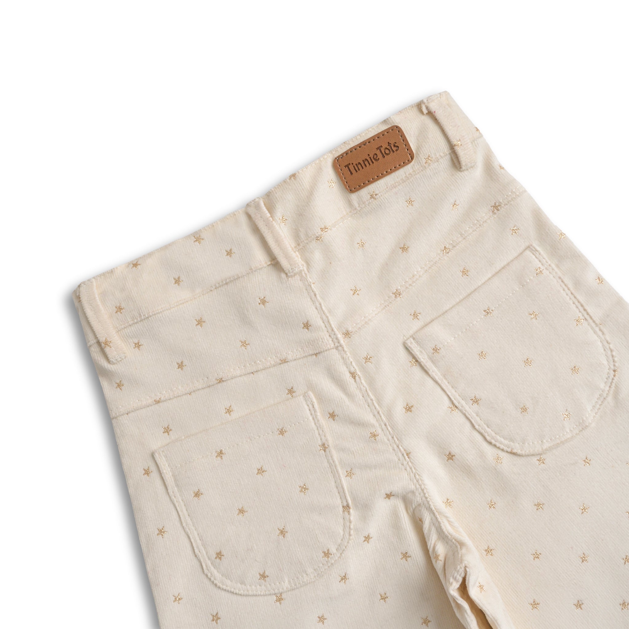 Star Embellished Corduroy Flared Pants