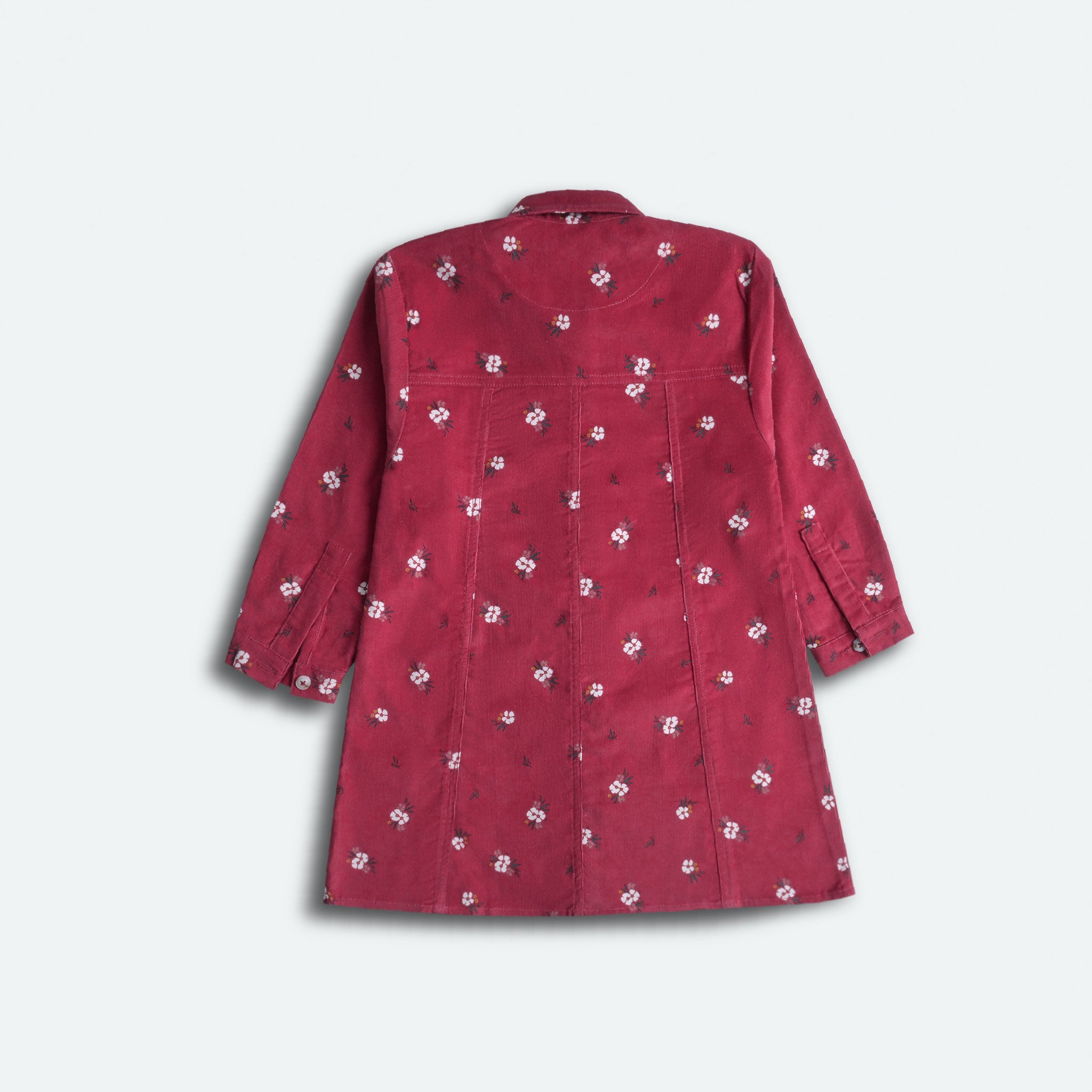 Floral Scarlet Corduroy Dress