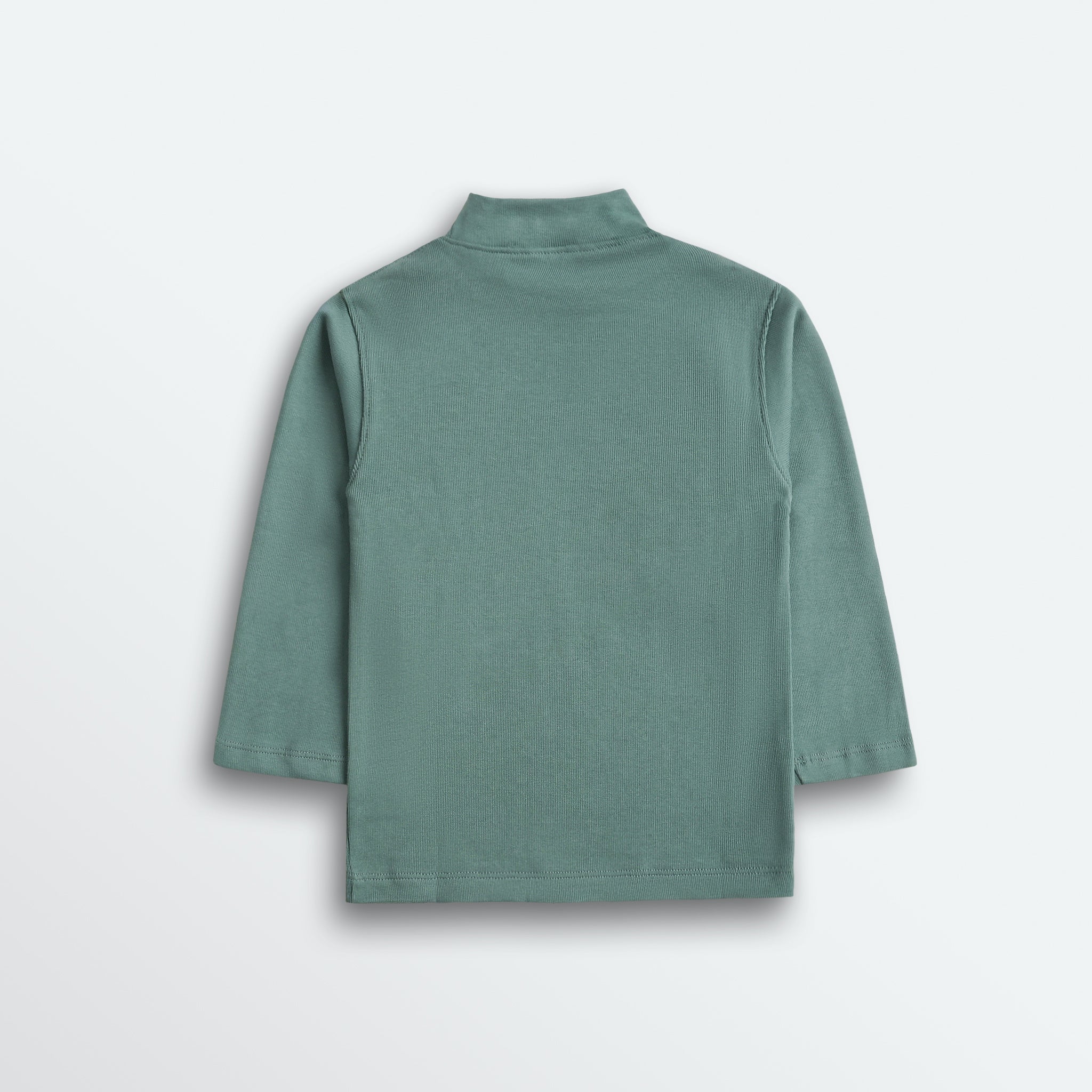 Aqua Green Mock Neck