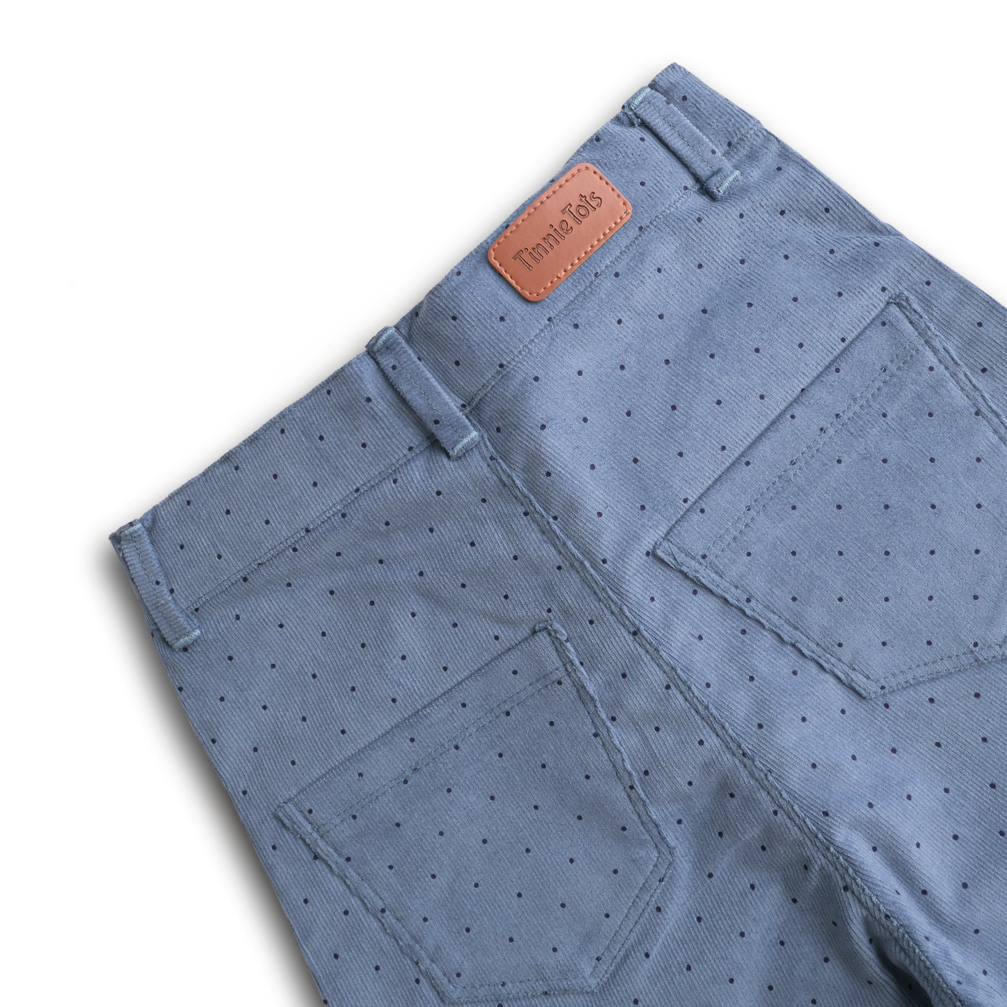 Blue Polka Wide Leg Pants