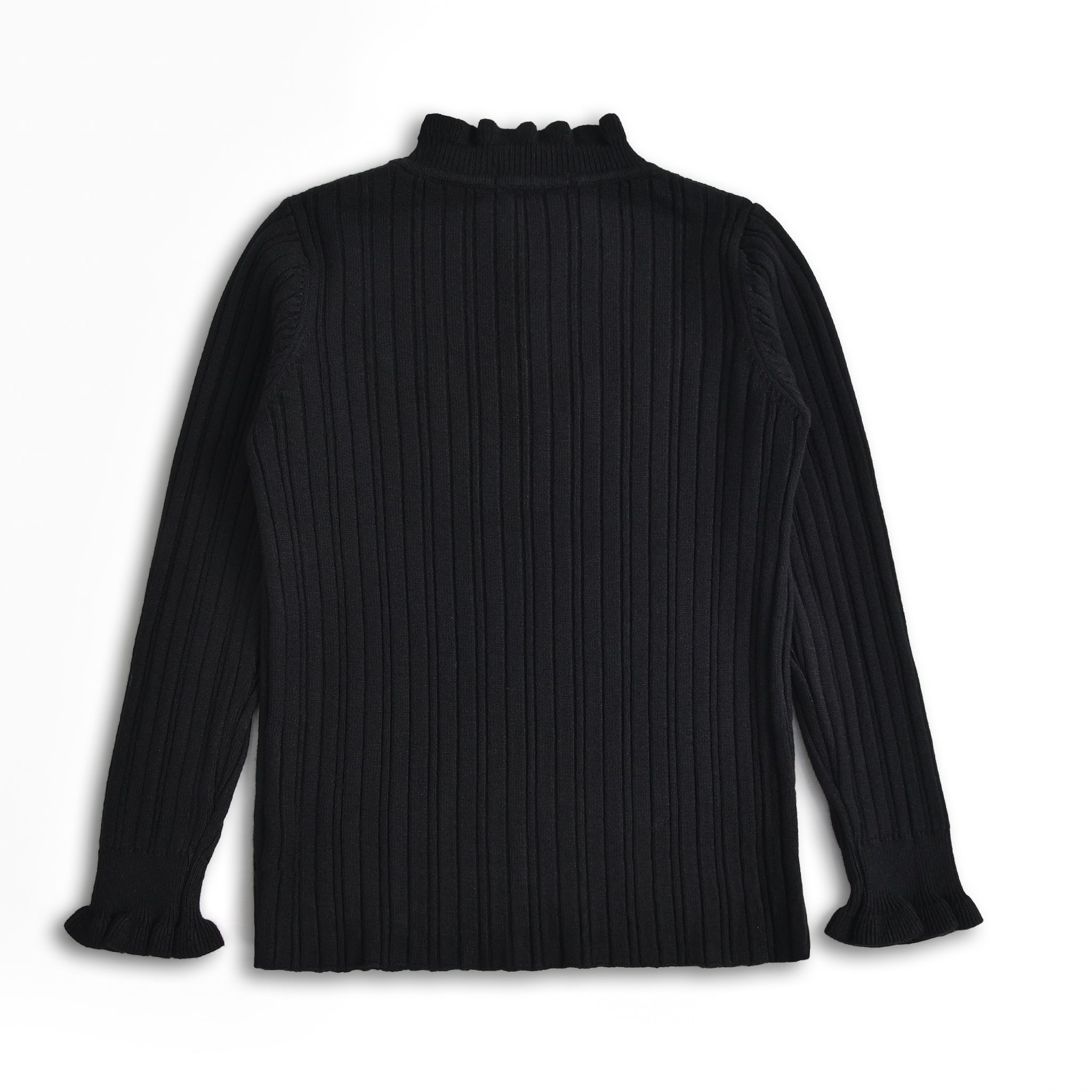Black Mock Neck Sweater