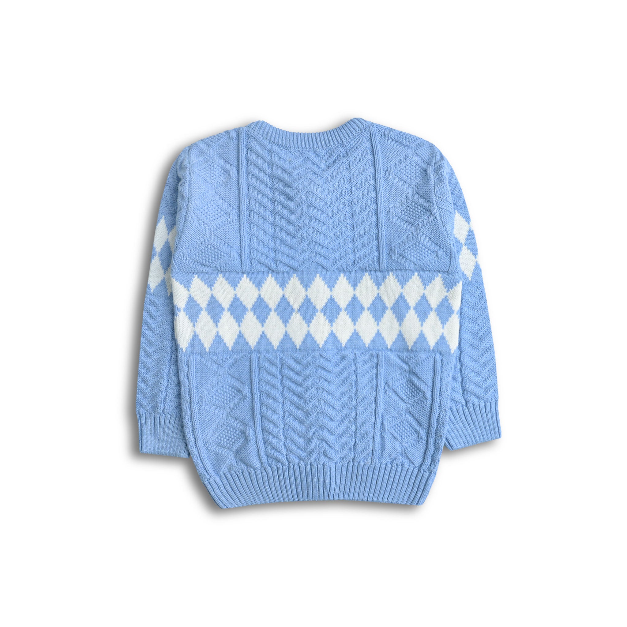 Sky Knitted Oxford Cardigan