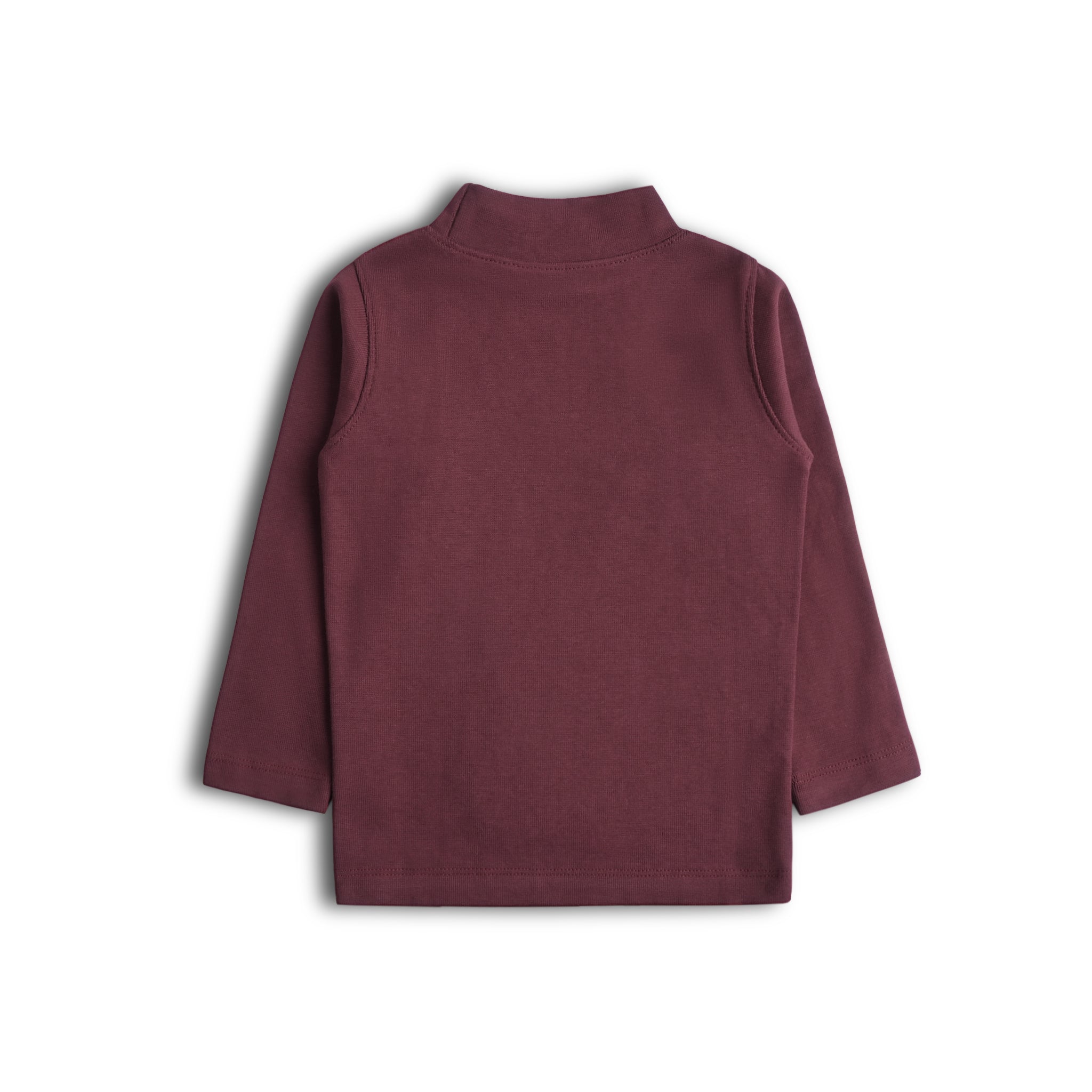 Maroon Mock Neck