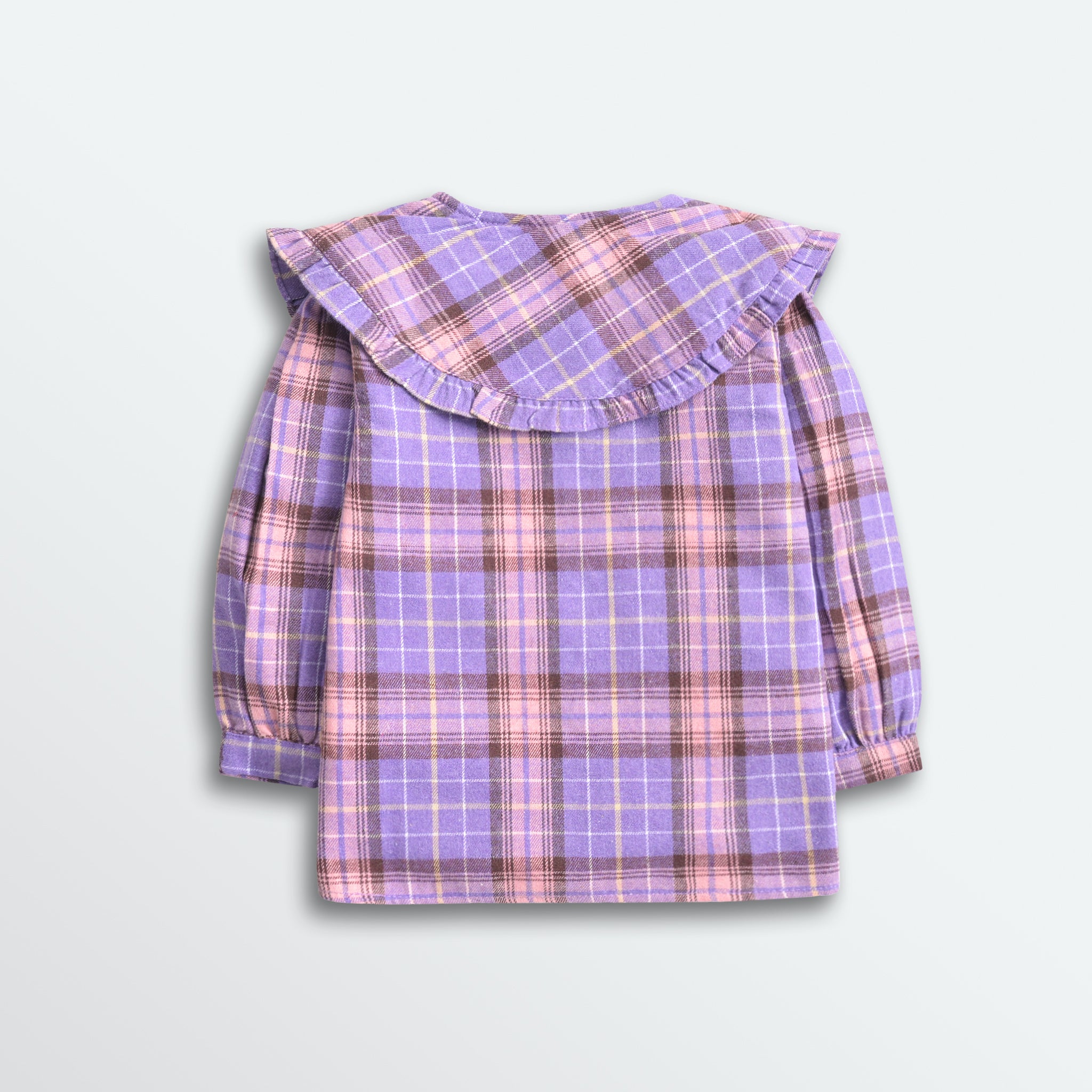 Purple Checkered Flannel Top