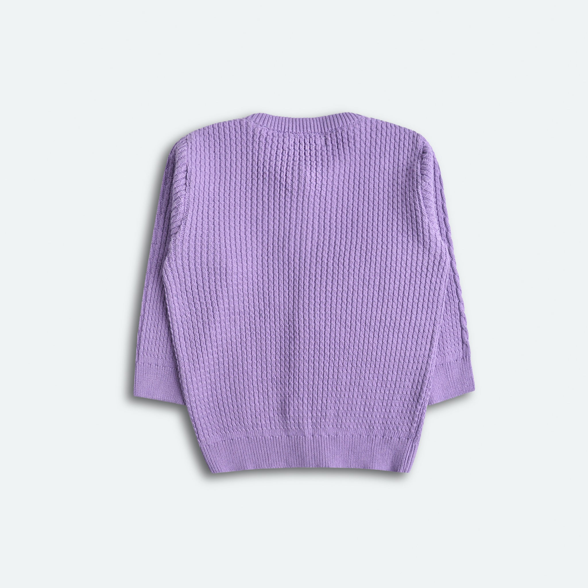 Lilac Cable Knitted Sweater