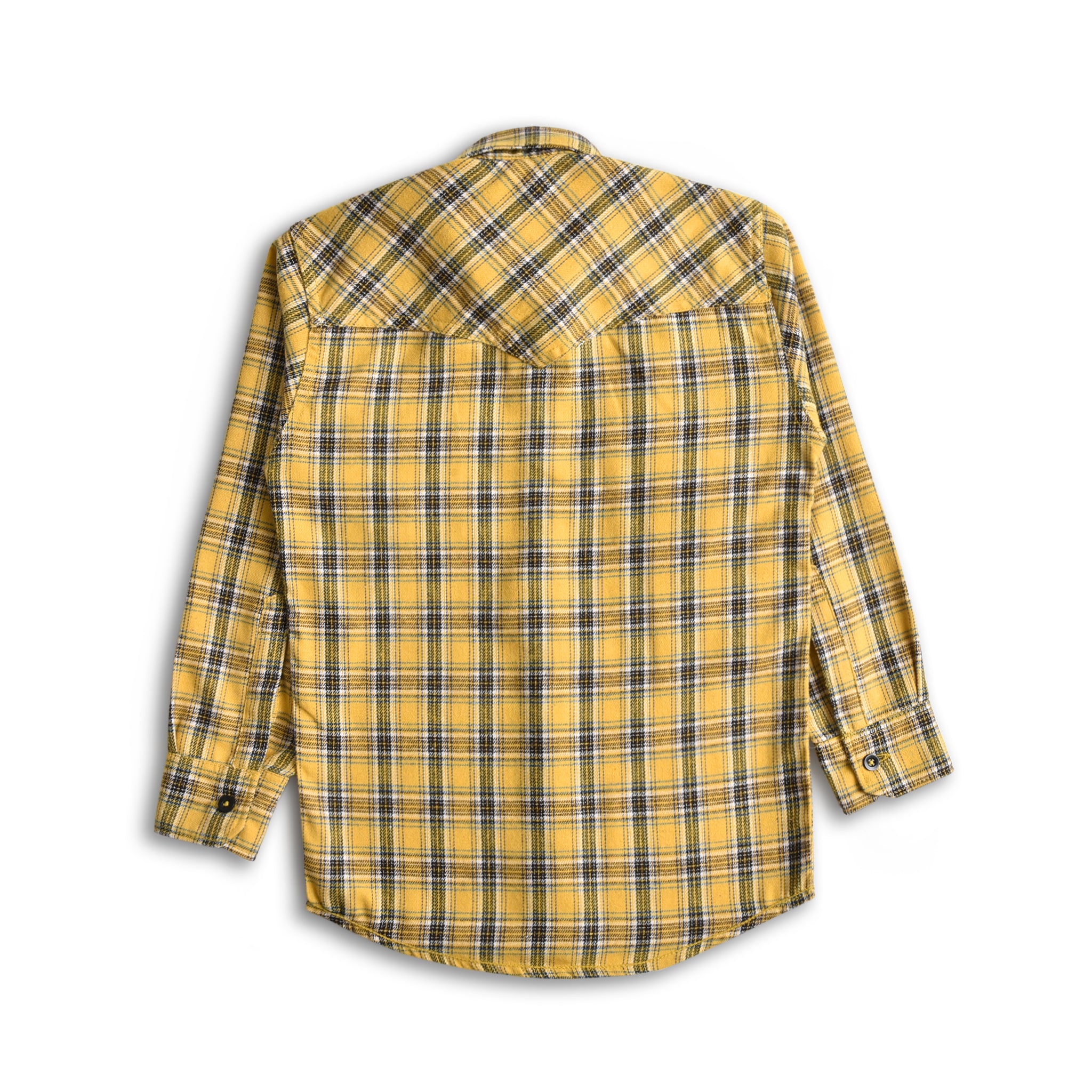 Mustard Flannel Plaided Shirt