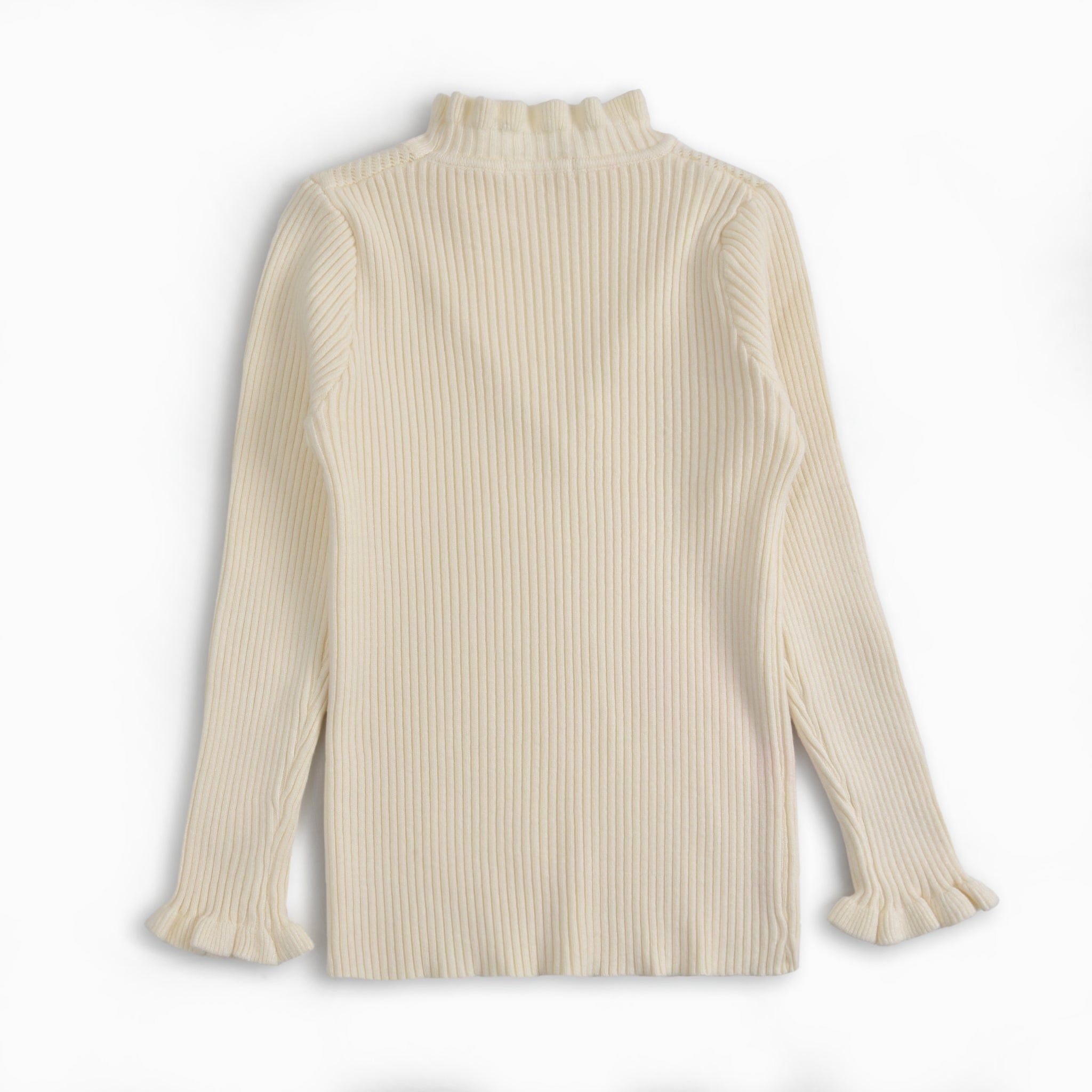 Off-White Mock Neck Sweater