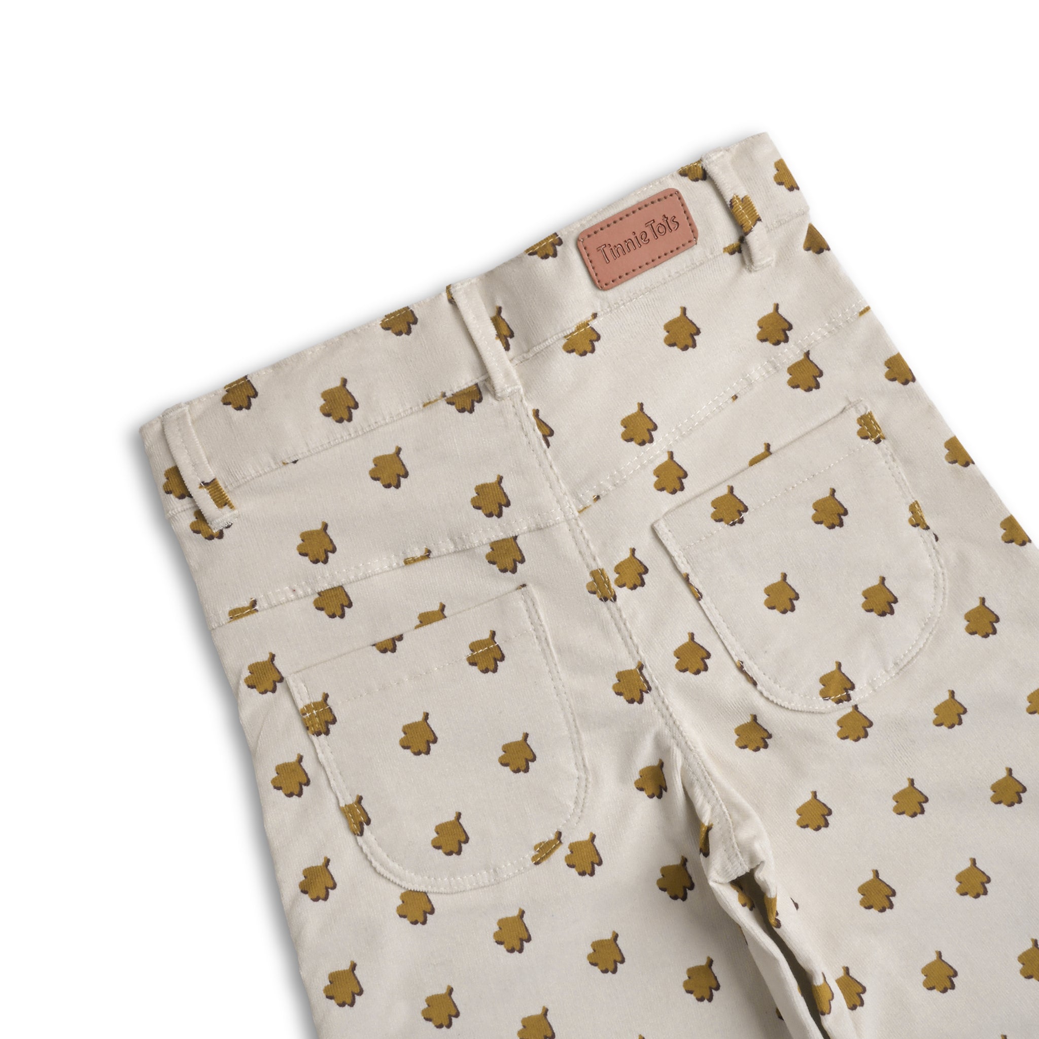 Ivory Corduroy Wide Leg Pants