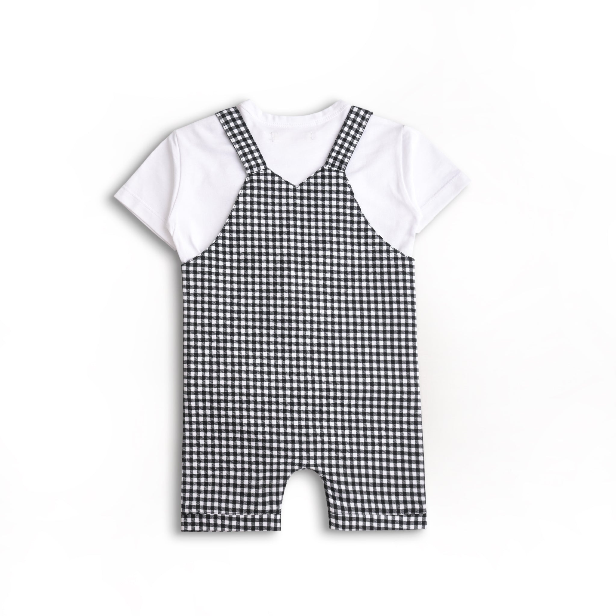 Checkered Romper Set (2pc)