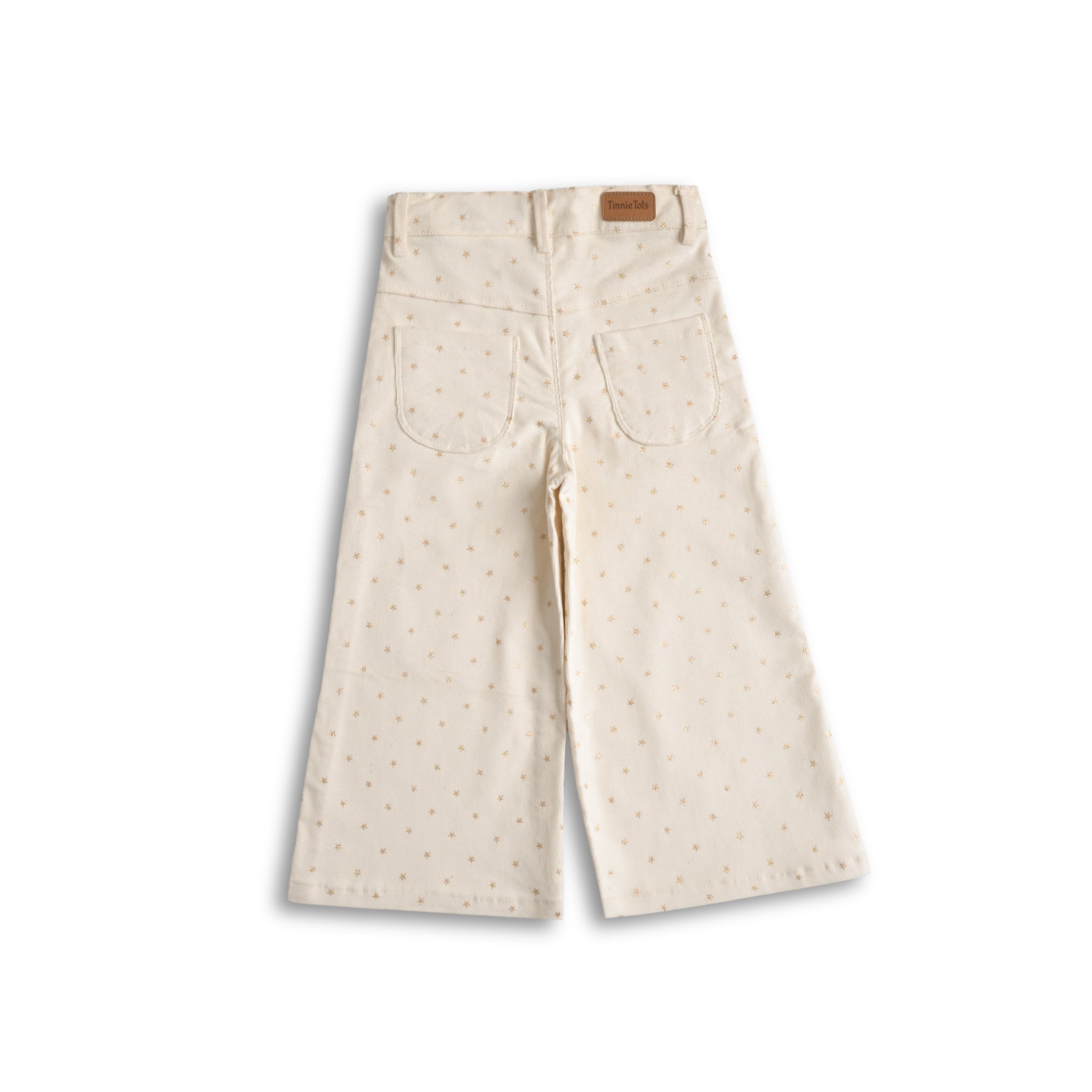 Star Embellished Corduroy Flared Pants