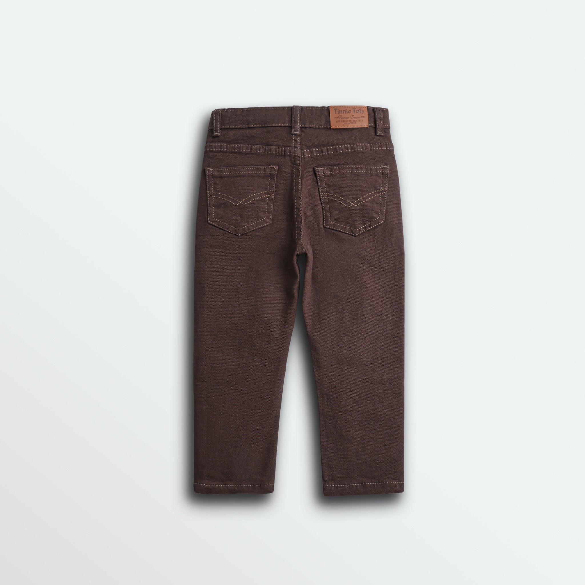 Chocolate Brown Canvas Jeans