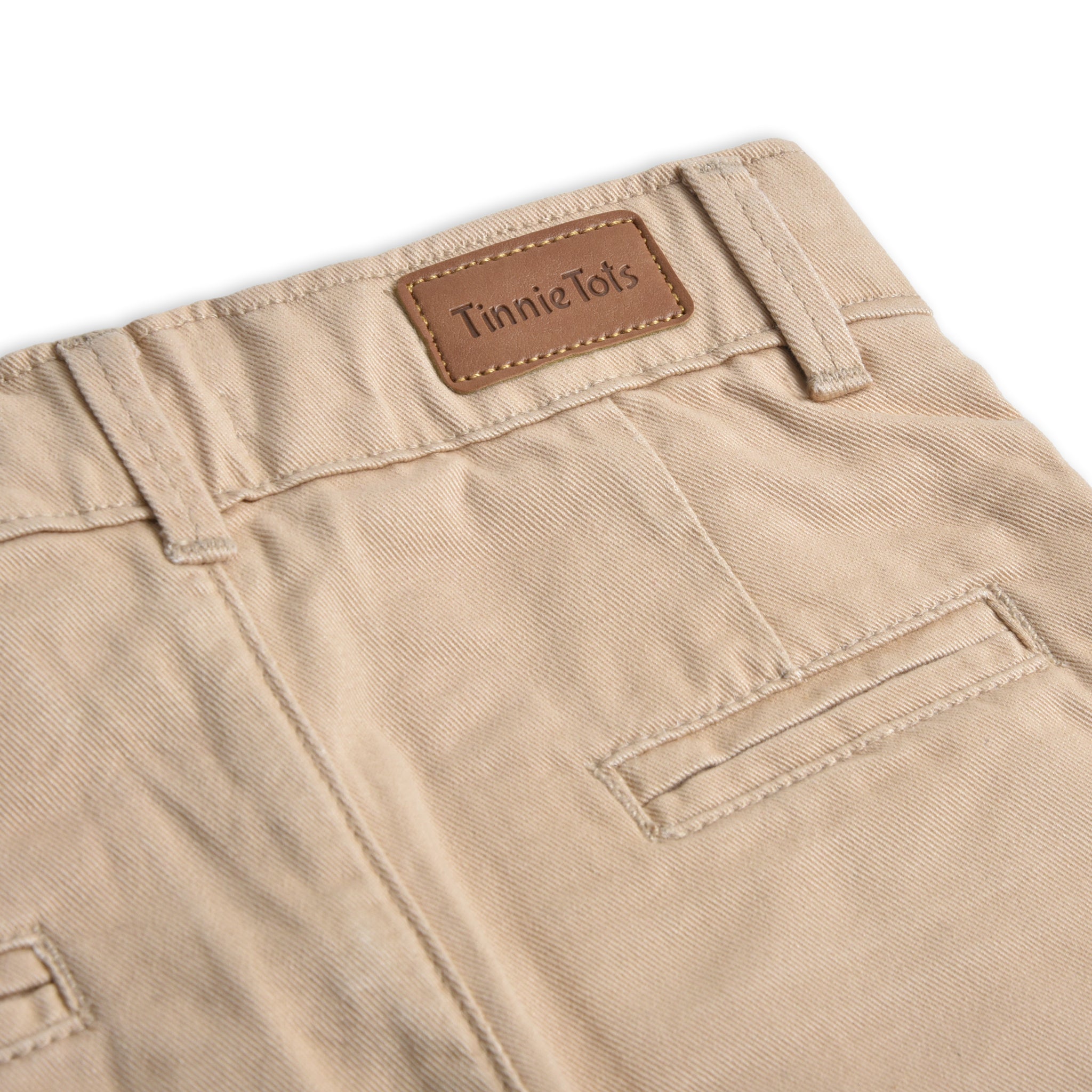 Camel Trench Cotton Shorts