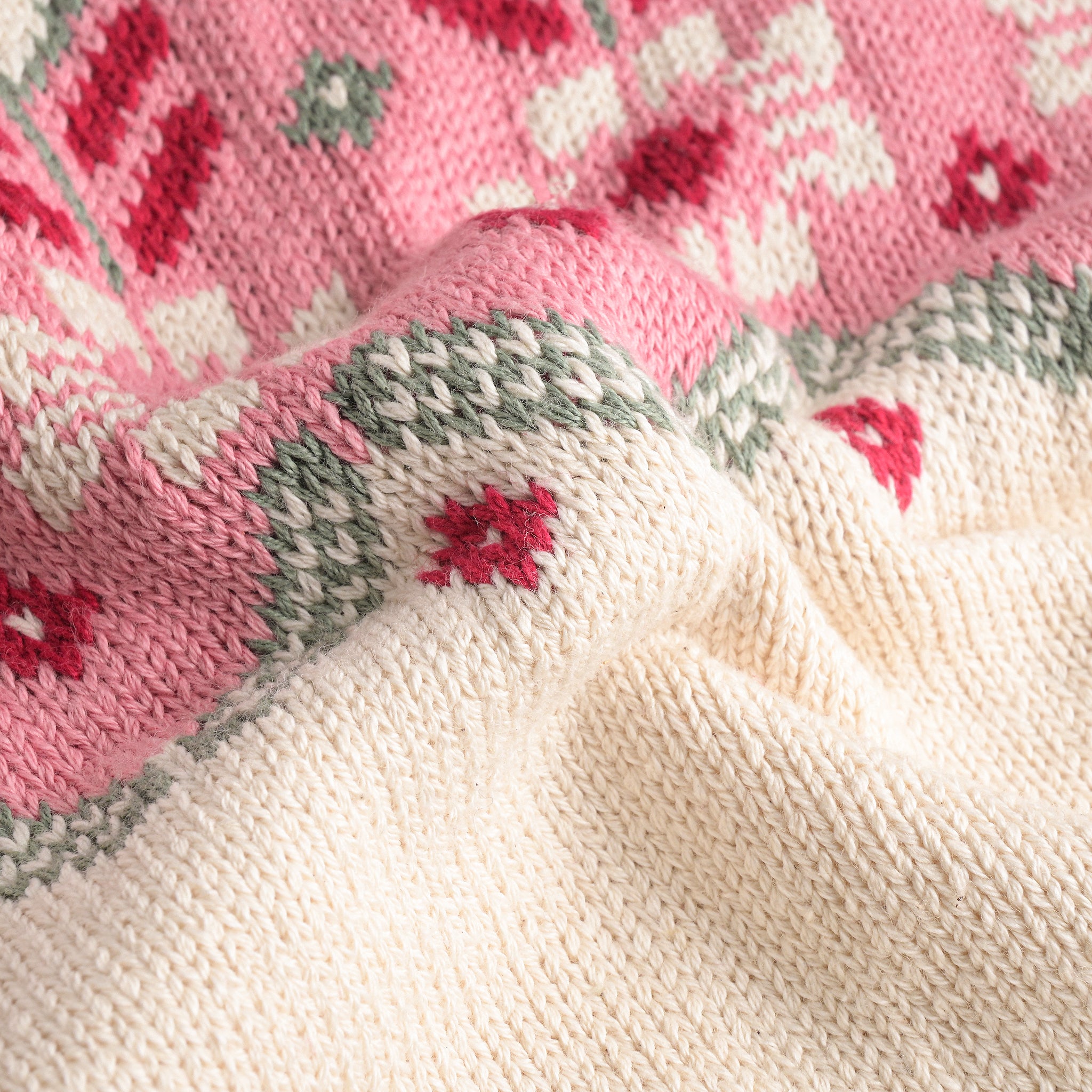 Floral Jacquard Knitted Sweater Set (2pc)