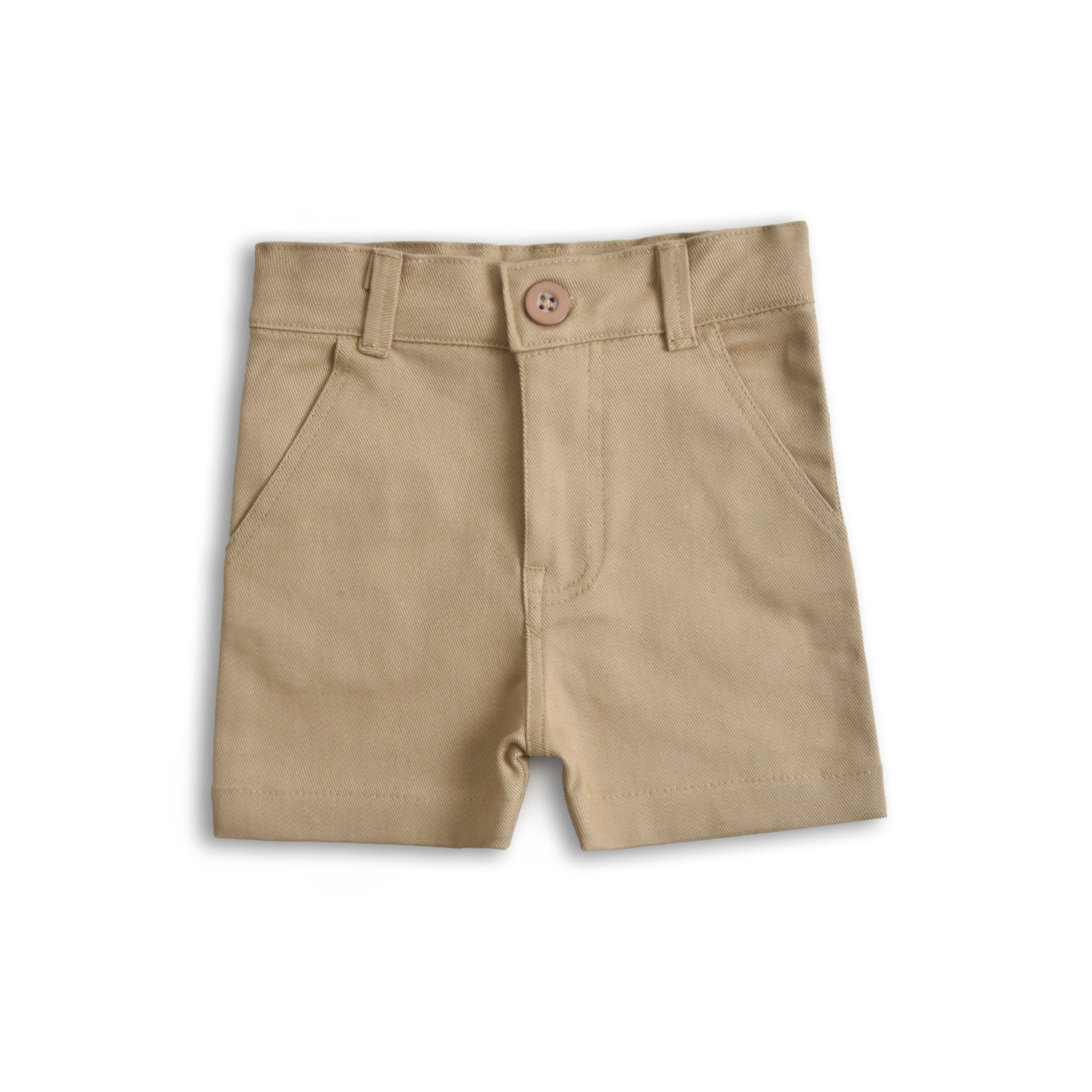 Khaki Cotton Shorts