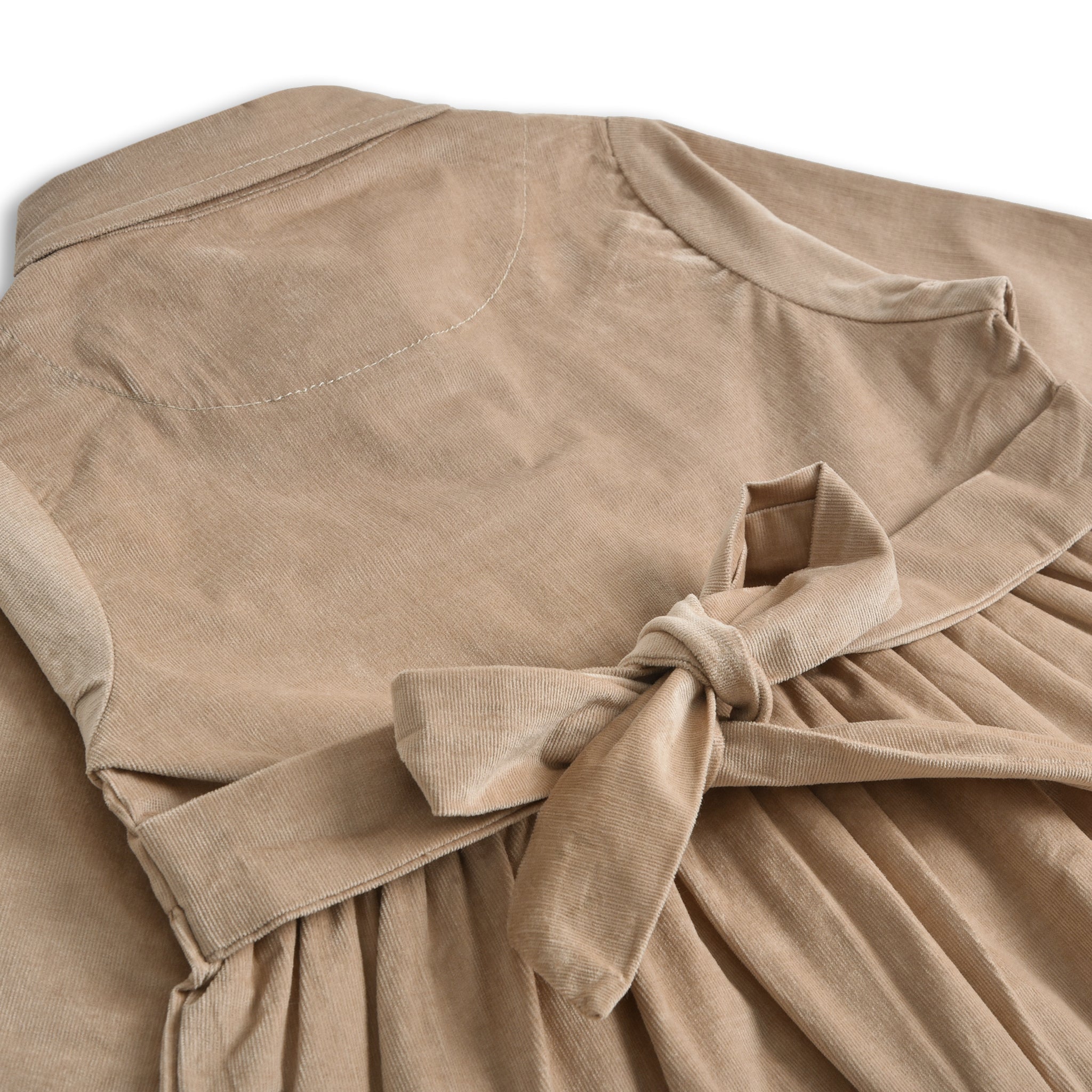 Beige Frilled Dress