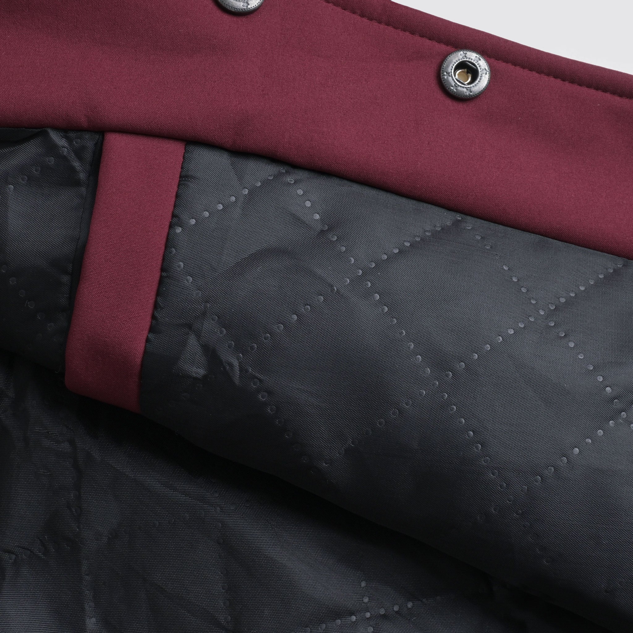 Maroon & Navy Bomber Quilted Jacket